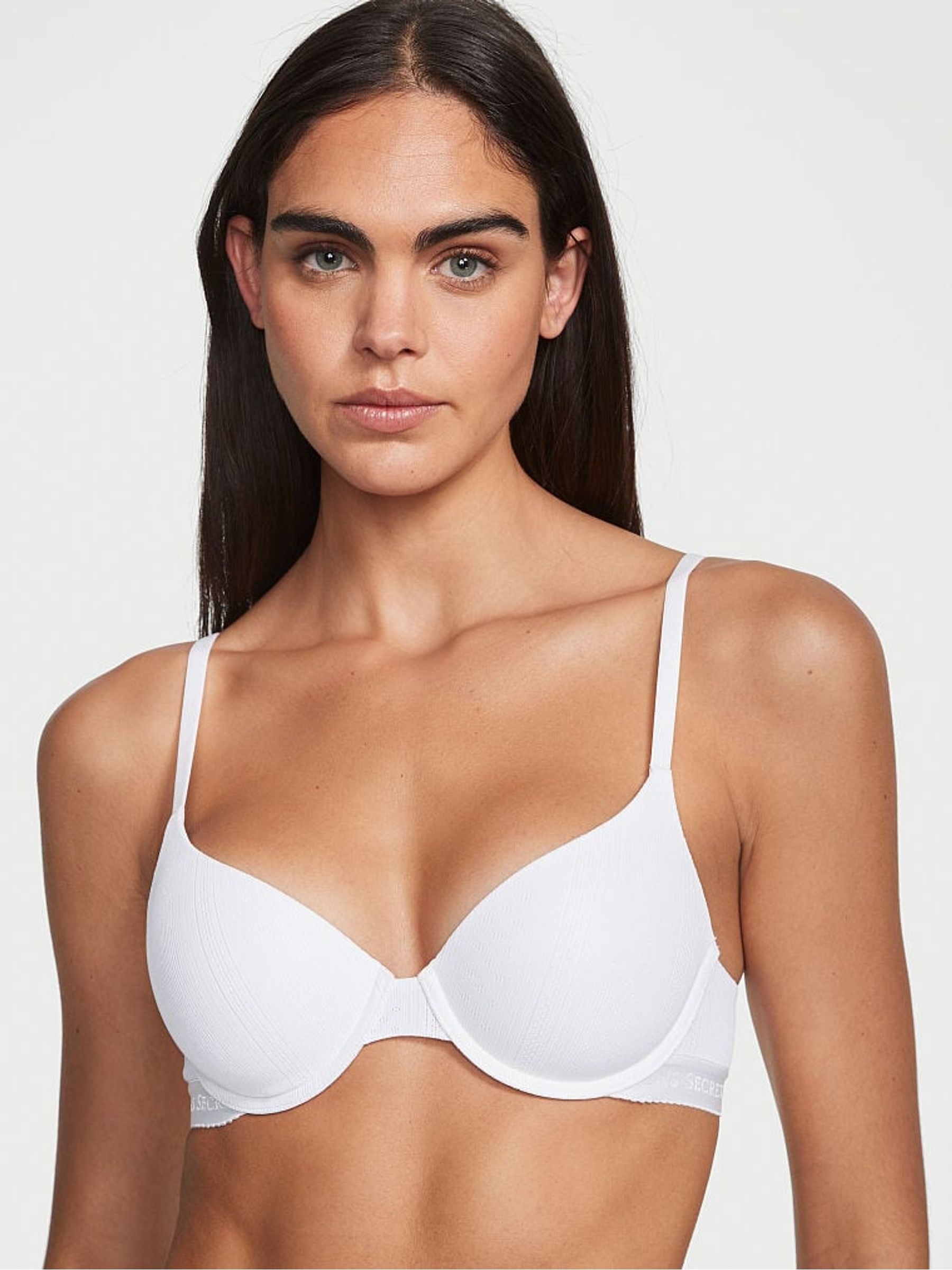 White Logo Lightly Lined Full Cup Bra - Image 1 of 3