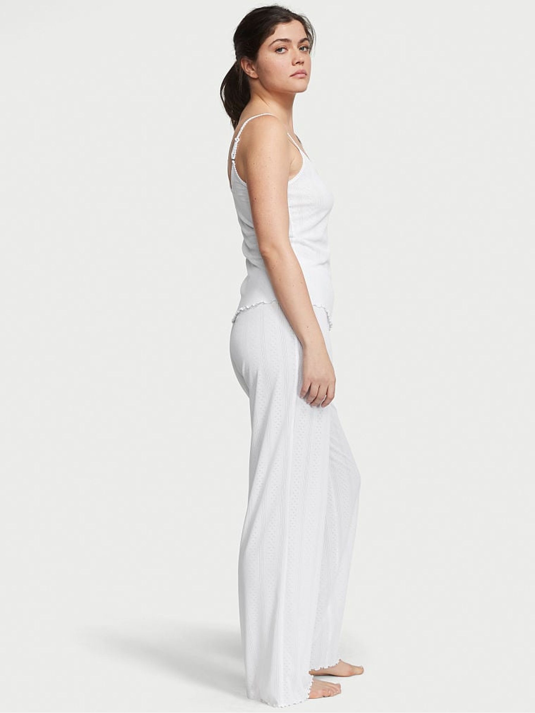 White Cami Long Pyjamas - Image 2 of 3