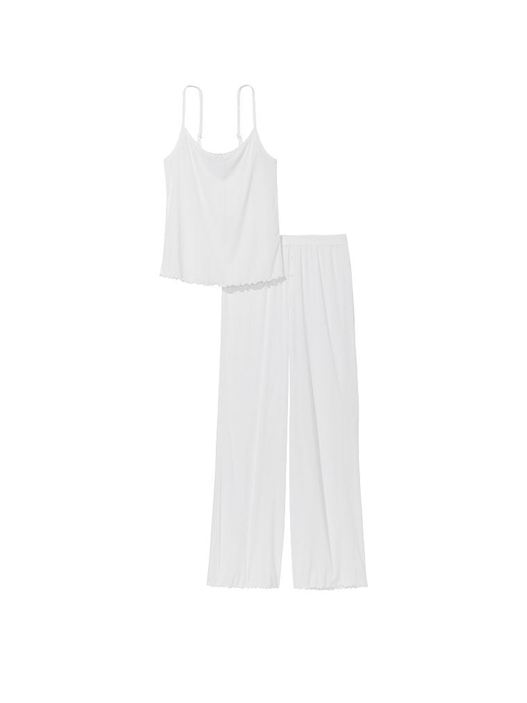 White Cami Long Pyjamas - Image 3 of 3