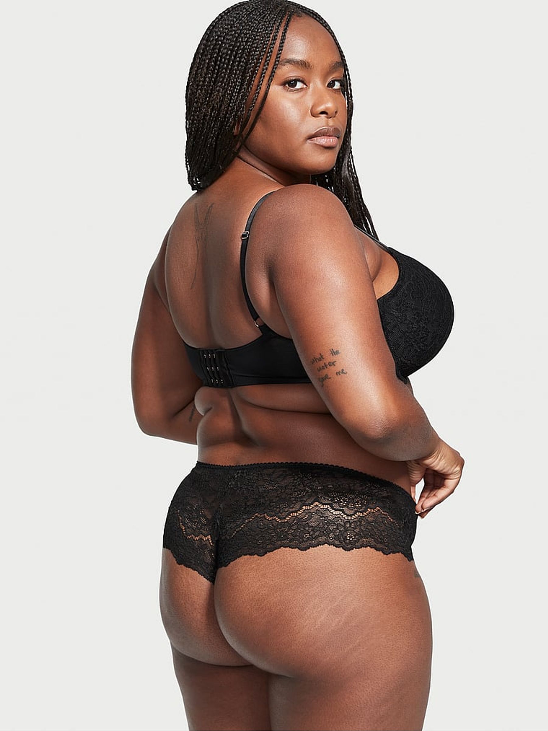 Black Lace Hipster Thong Knickers - Image 2 of 3