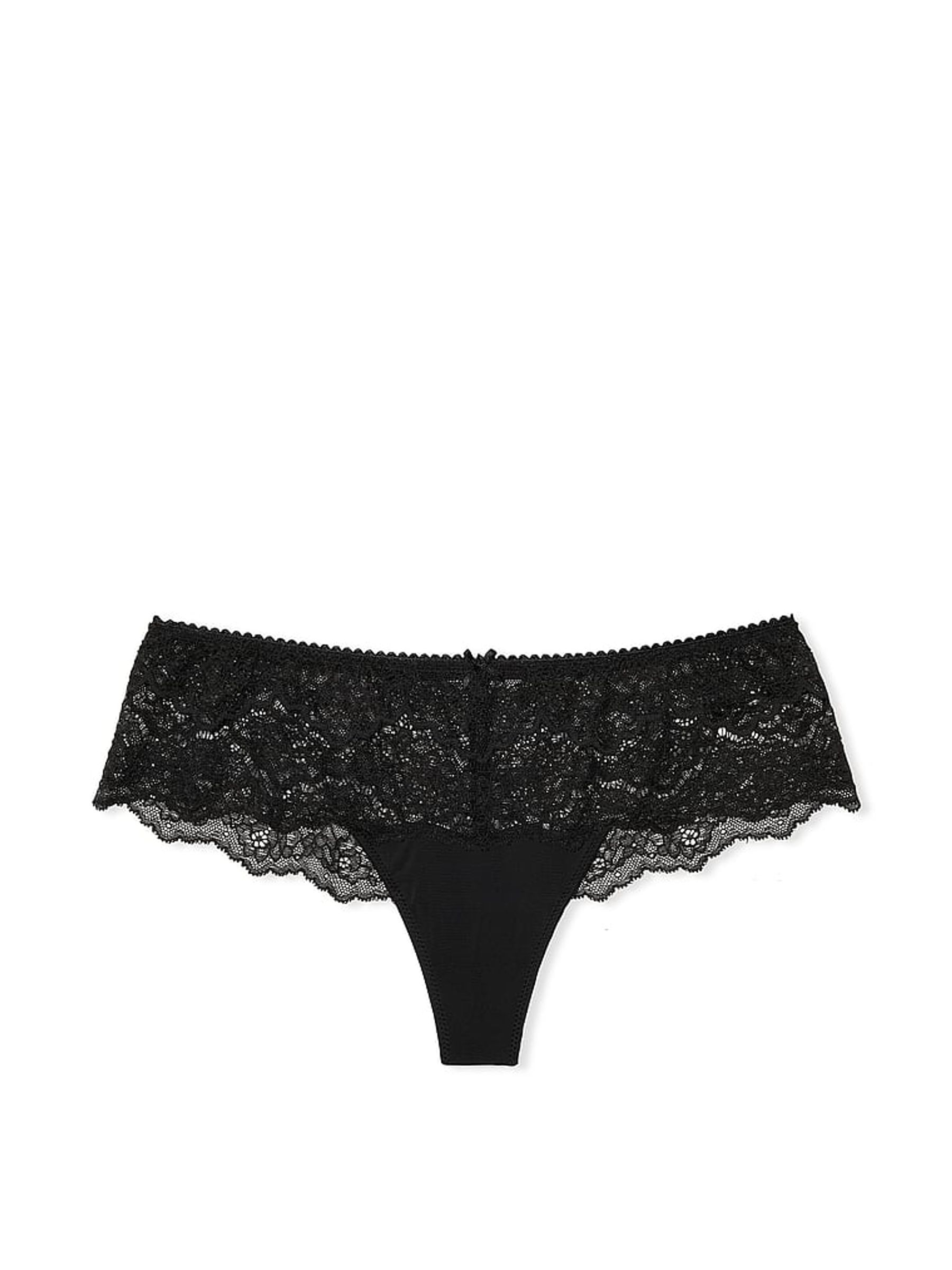 Black Lace Hipster Thong Knickers - Image 3 of 3