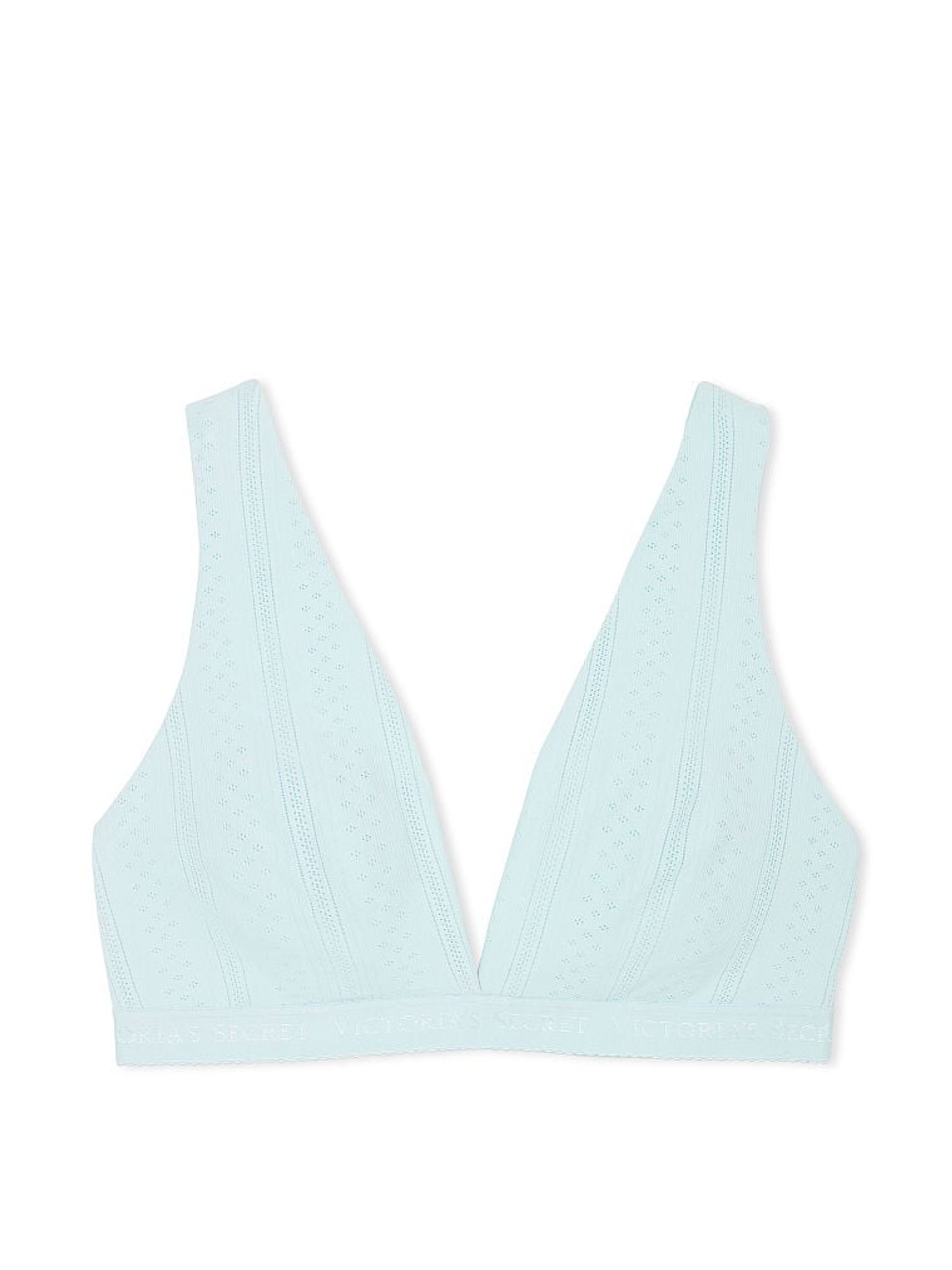 Resort Blue Cotton Bralette - Image 3 of 3