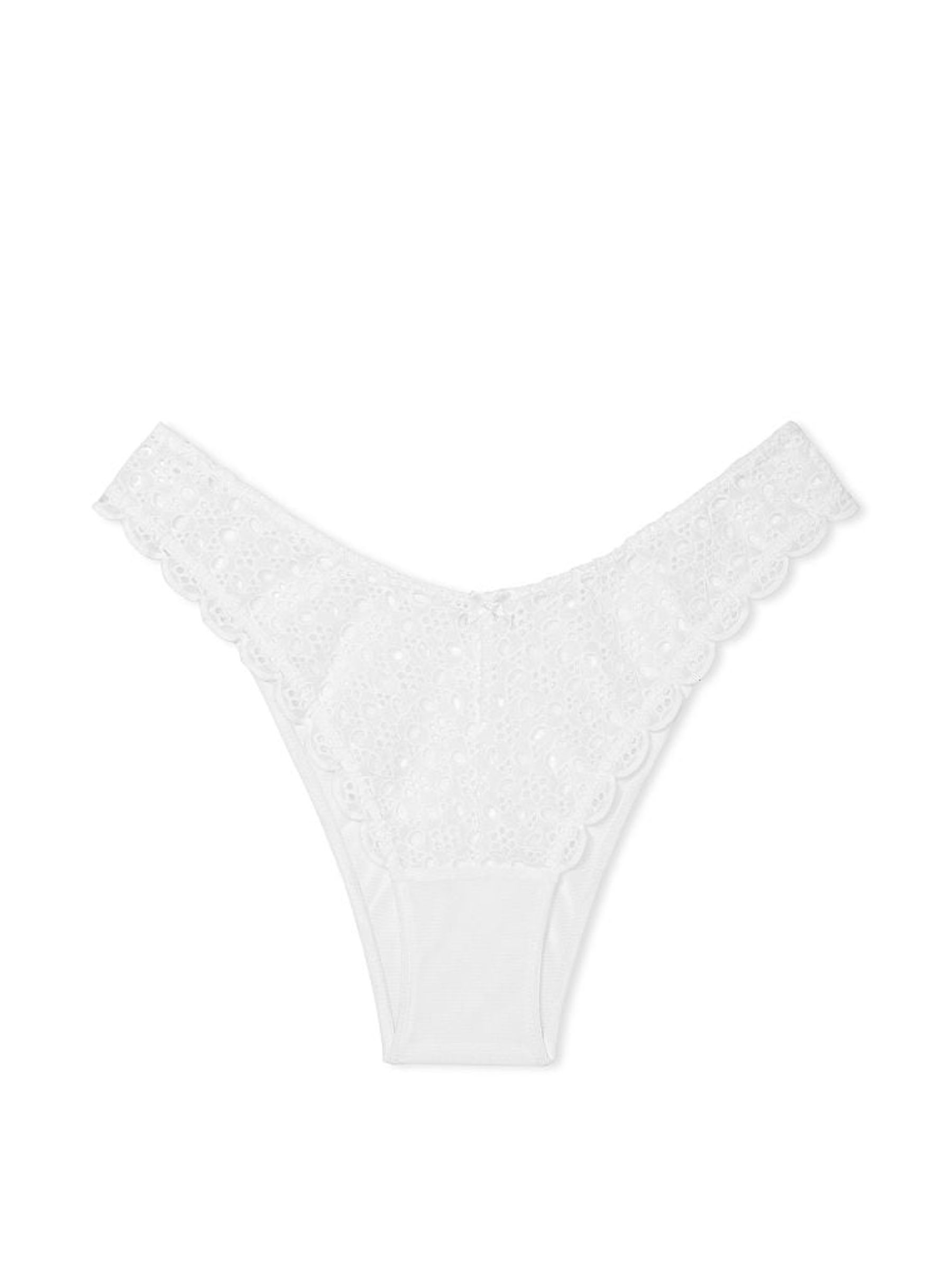 VS White Brazilian Broderie Knickers - Image 4 of 4