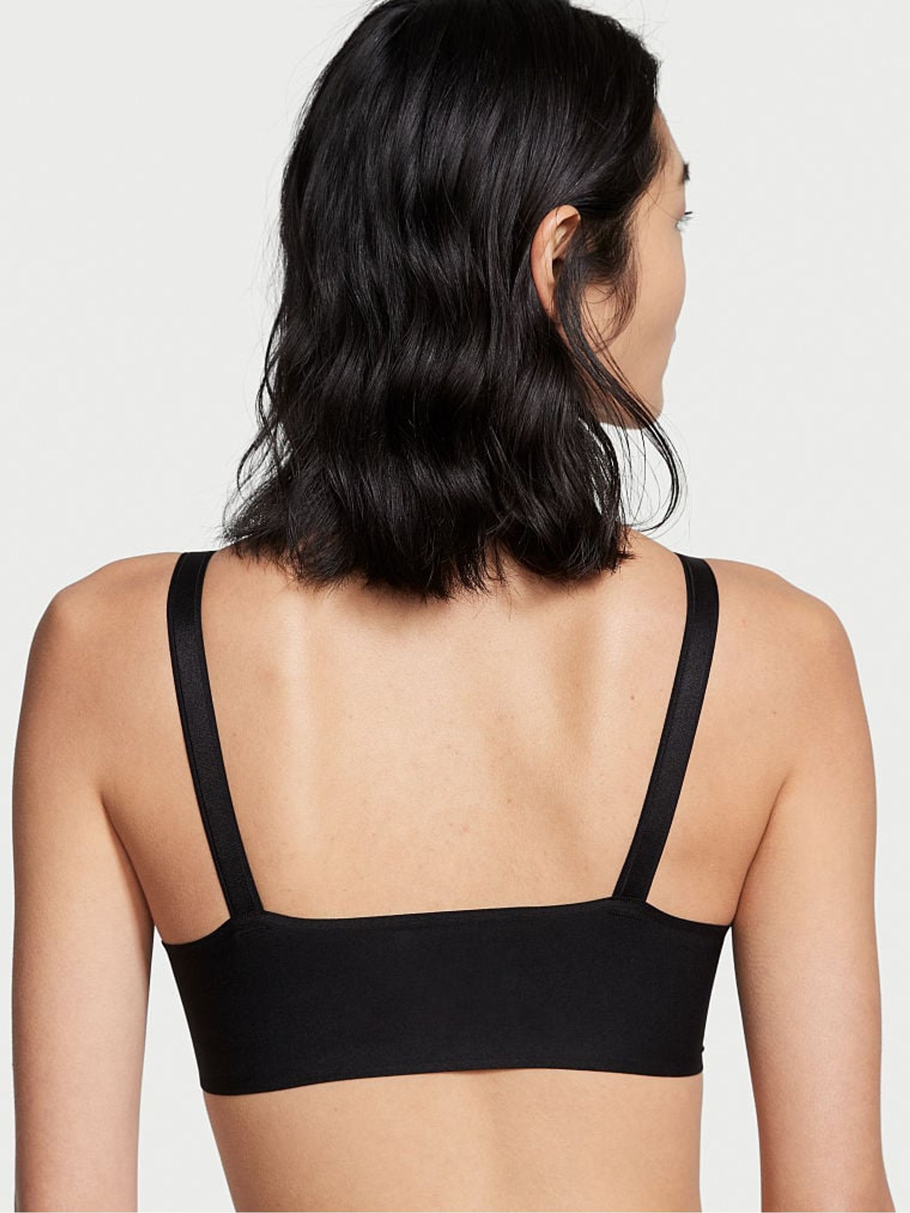 Black Front Fastening Lightly Lined Full Coverage Bra - Image 2 of 3