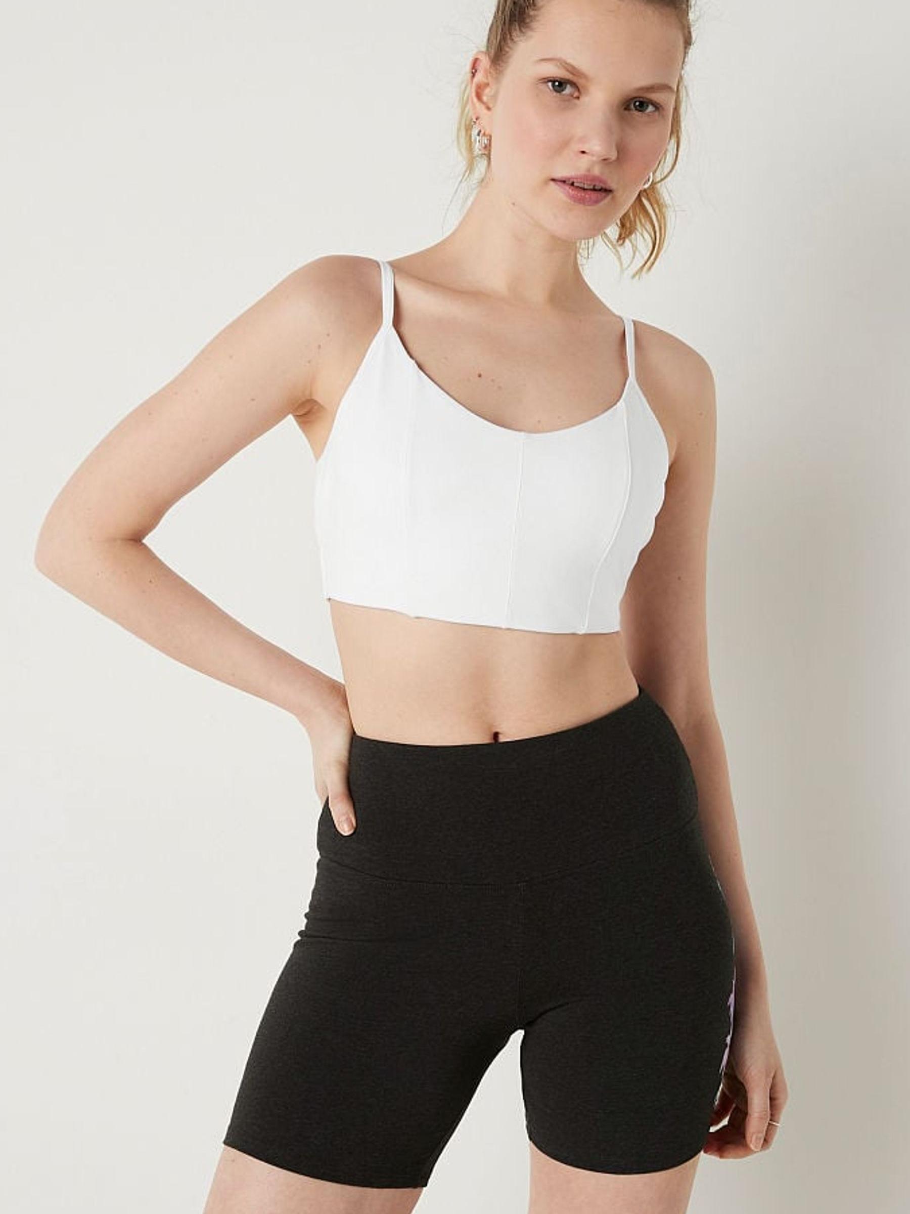 Optic White Lightly Lined Scoop Sports Bra - Image 1 of 4