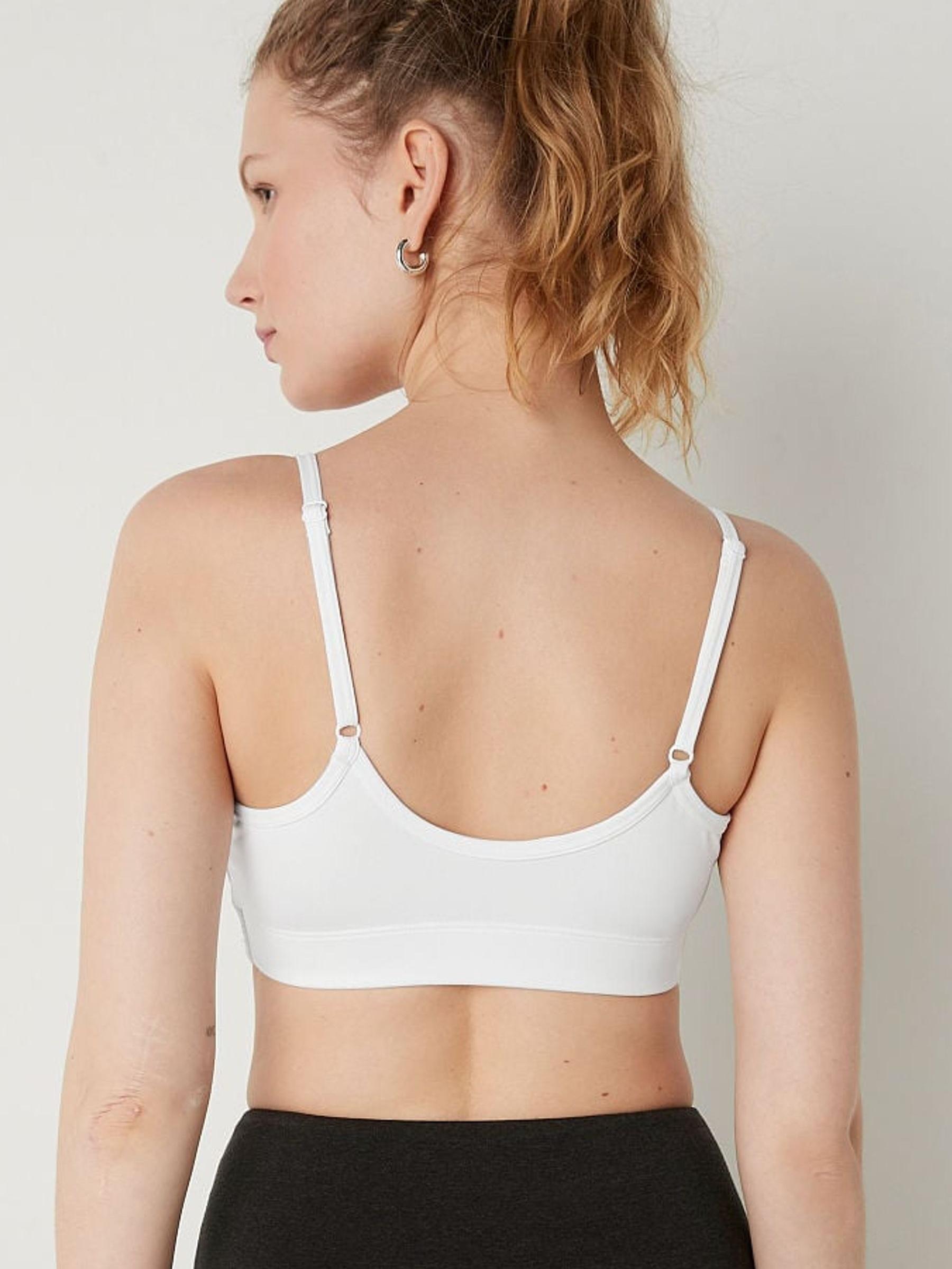 Optic White Lightly Lined Scoop Sports Bra - Image 2 of 4