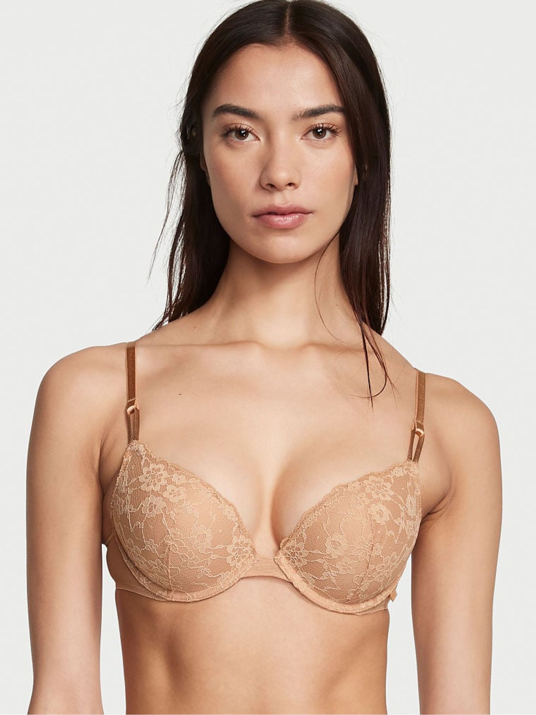 Praline Nude Lace T-Shirt Push Up Bra - Image 1 of 3