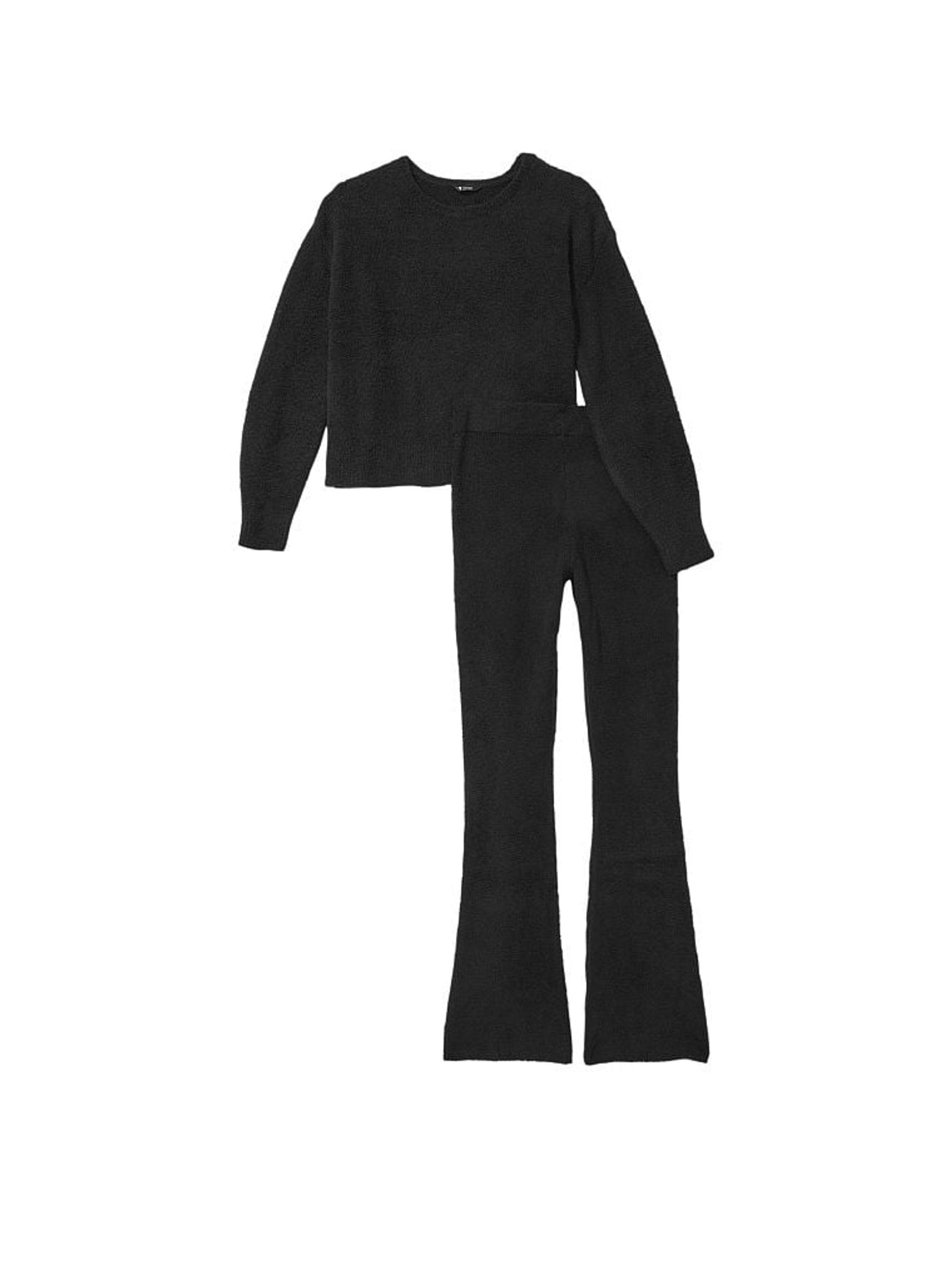 Pure Black Knit Lounge Set - Image 3 of 4