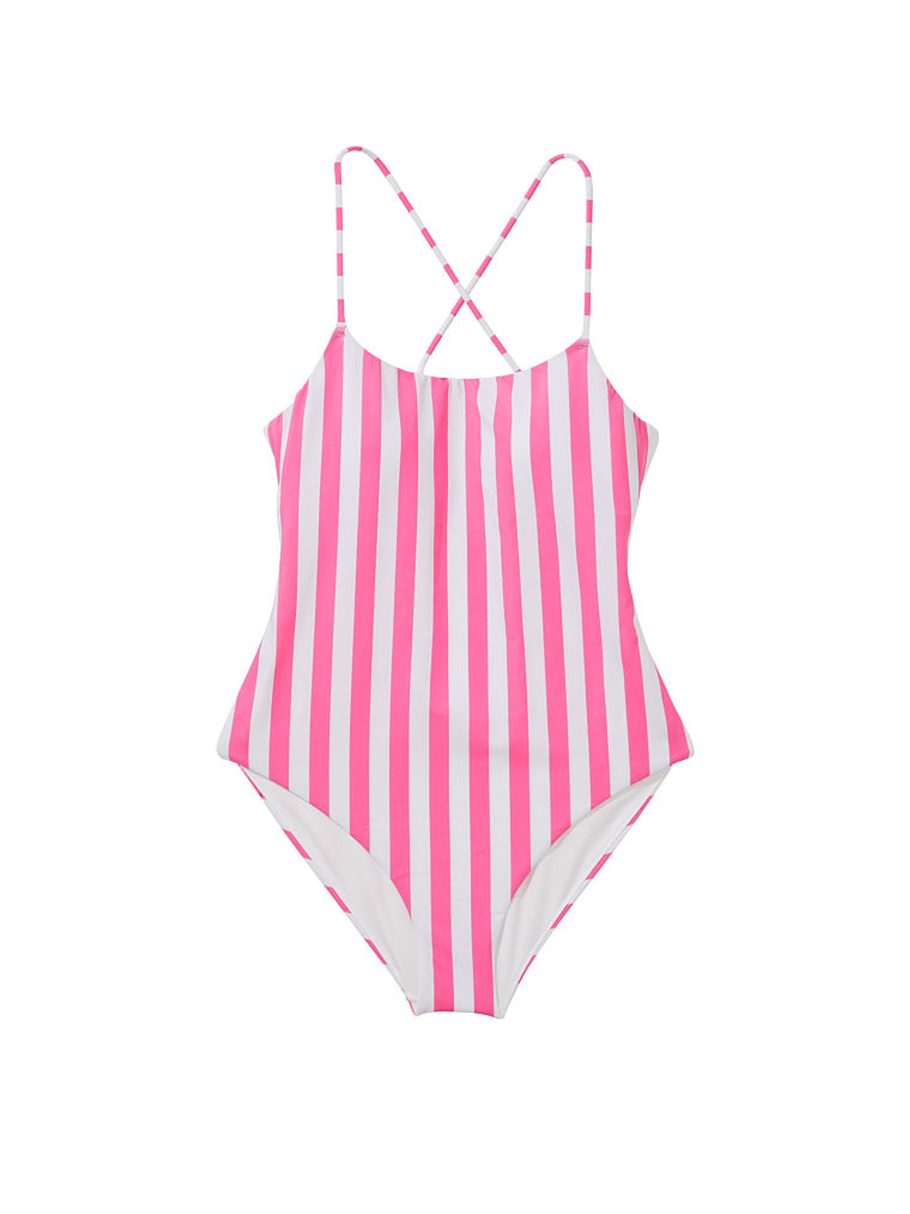 Pink Cabana Stripe Scoop Neck Swimsuit - Image 3 of 3