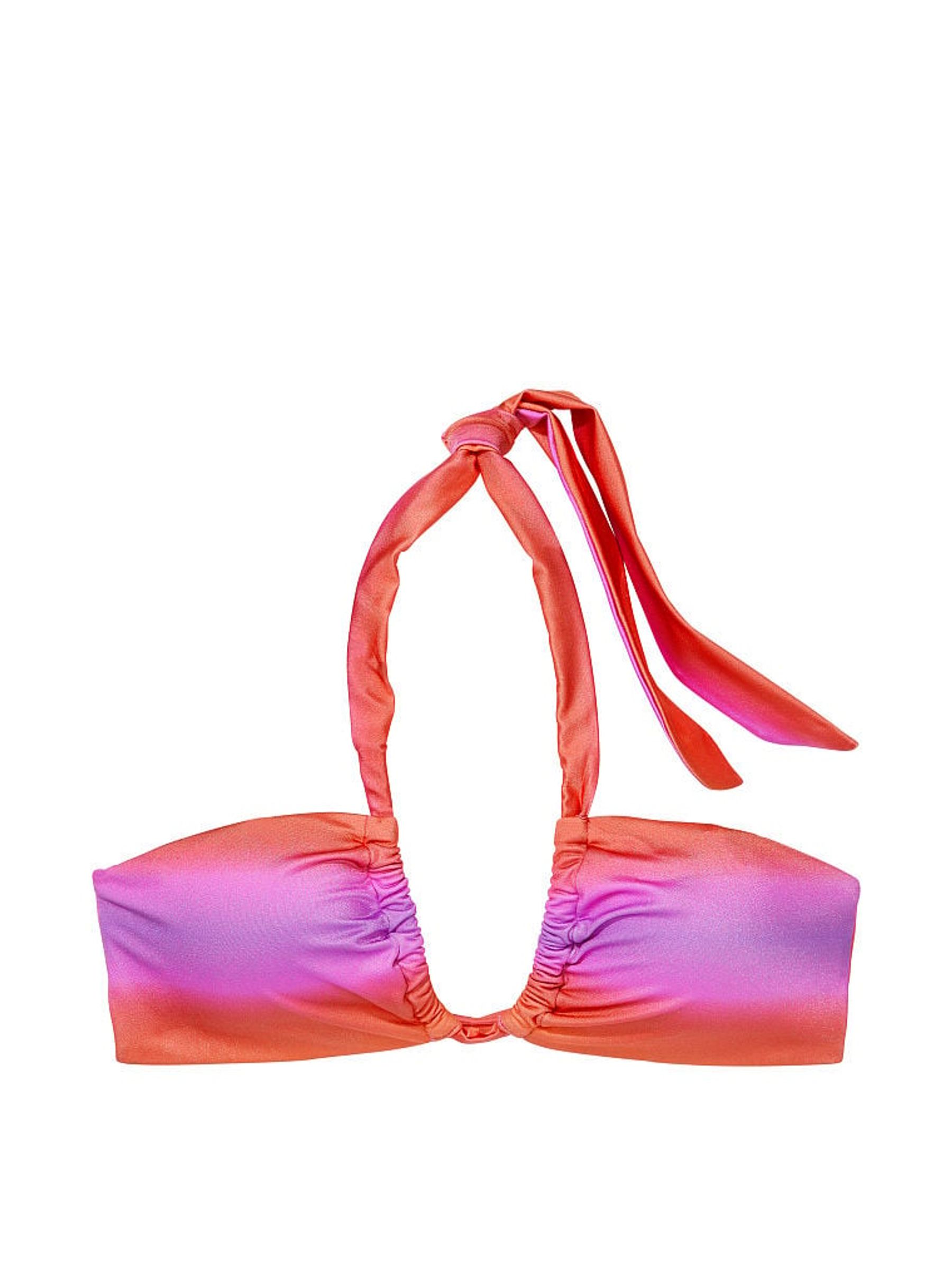Sunset Ombre Red Halter Bikini Top - Image 3 of 3