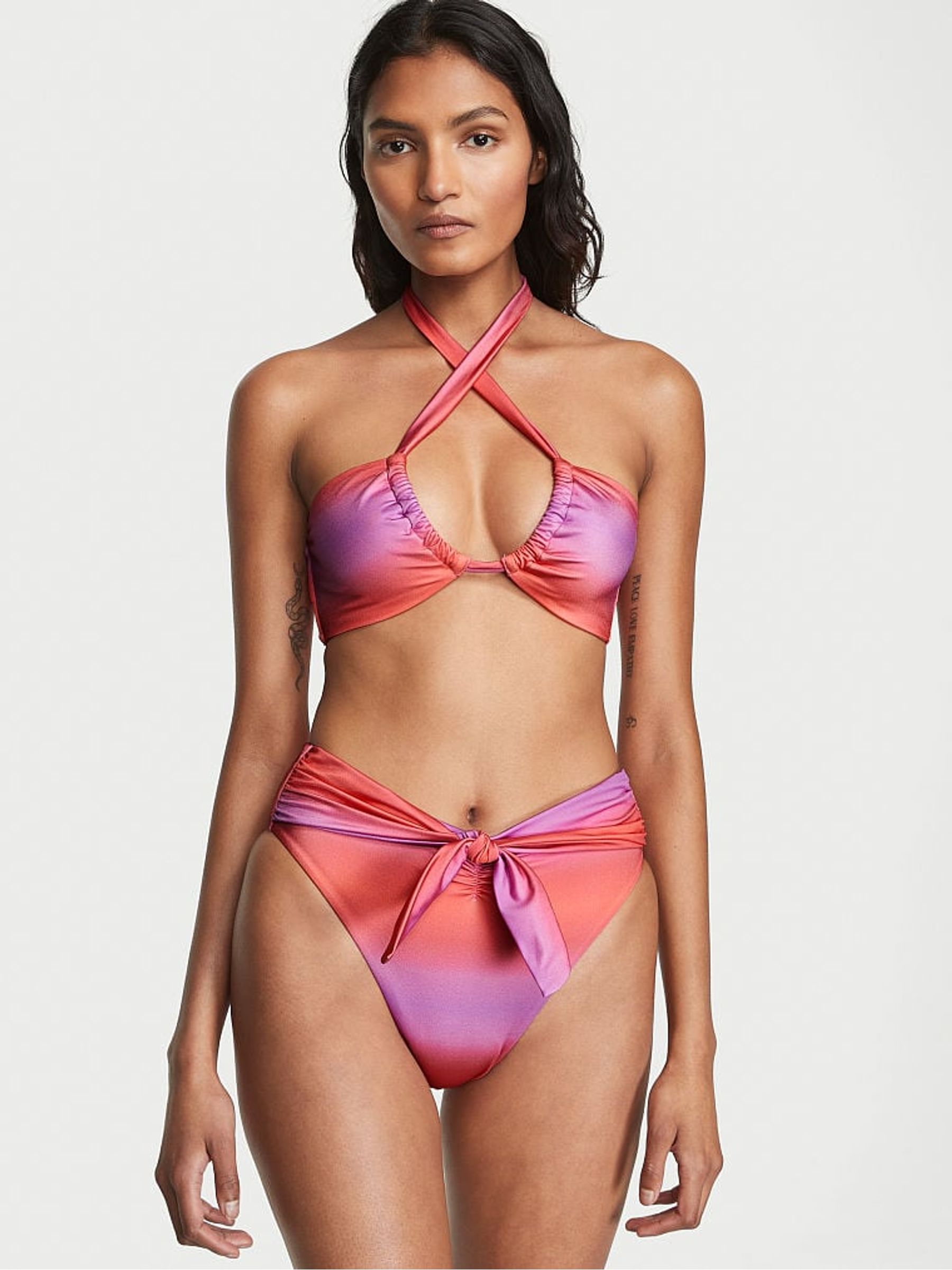 Pink Sunset Ombre Cheeky Bikini Bottom - Image 1 of 3