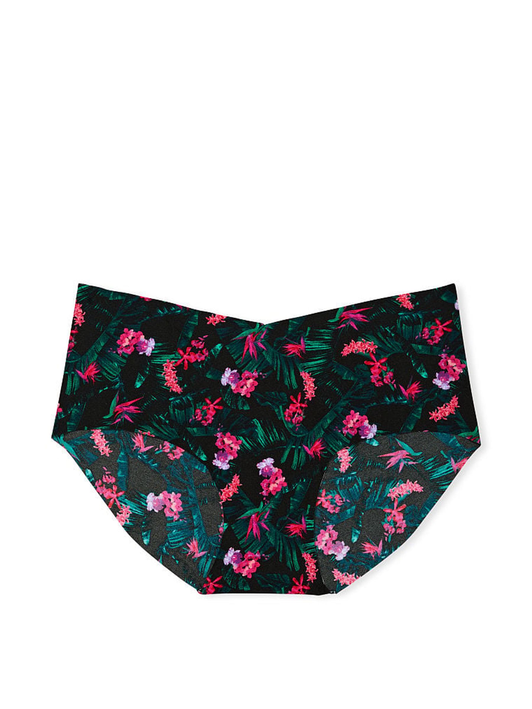 Black Tropical Palm Smooth No Show Hipster Knickers - Image 3 of 3