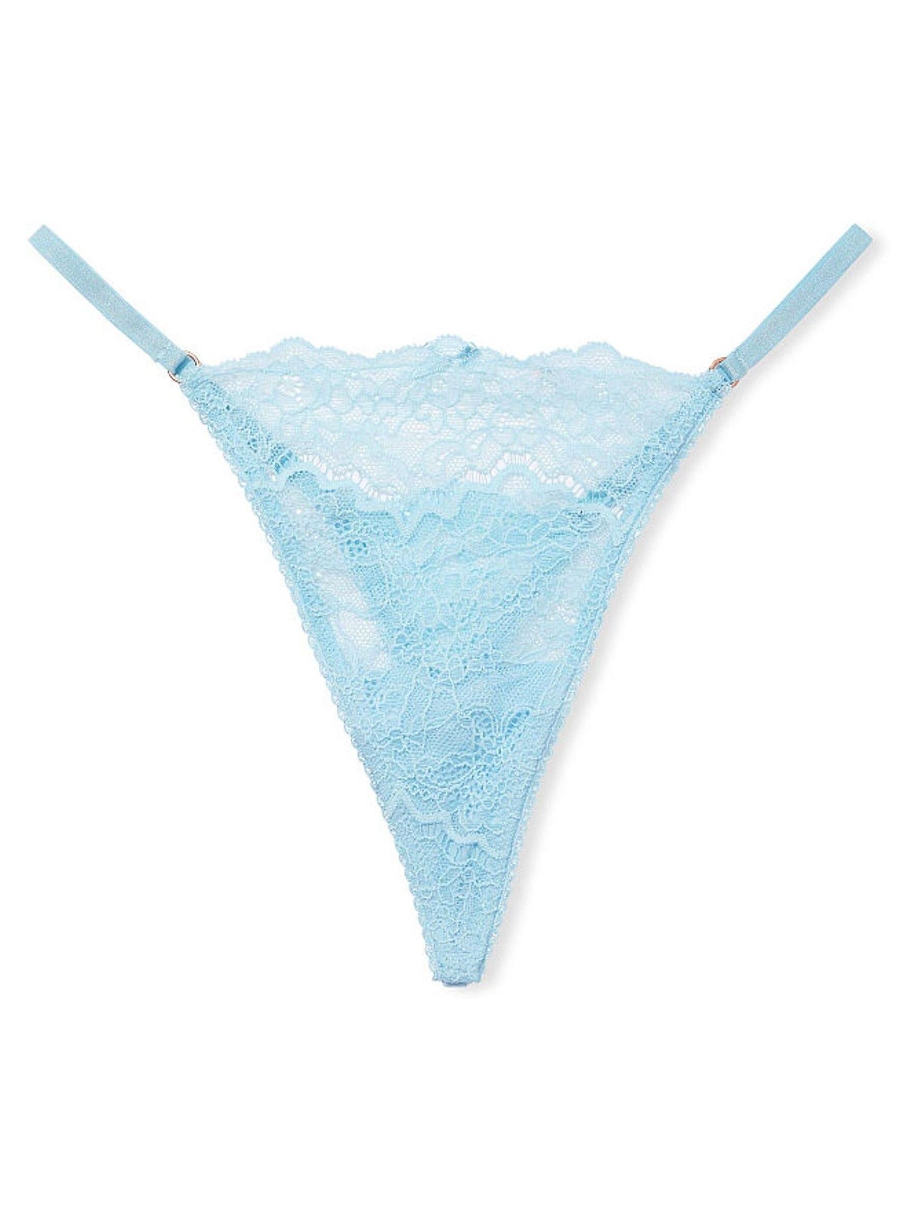 Blue Topaz Lace G String Knickers - Image 3 of 3