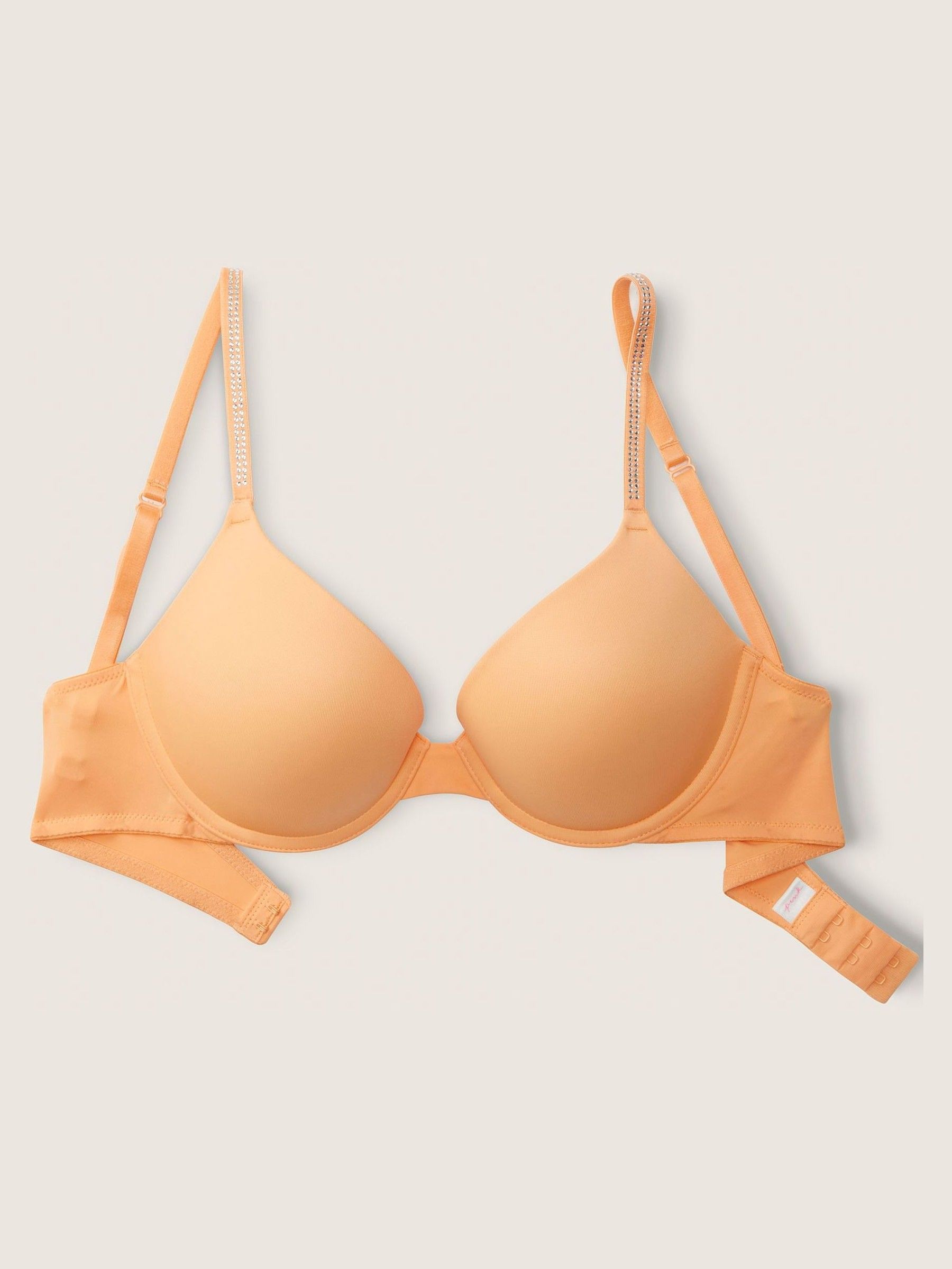 Light Orange Smooth Push Up Bra - Image 3 of 5