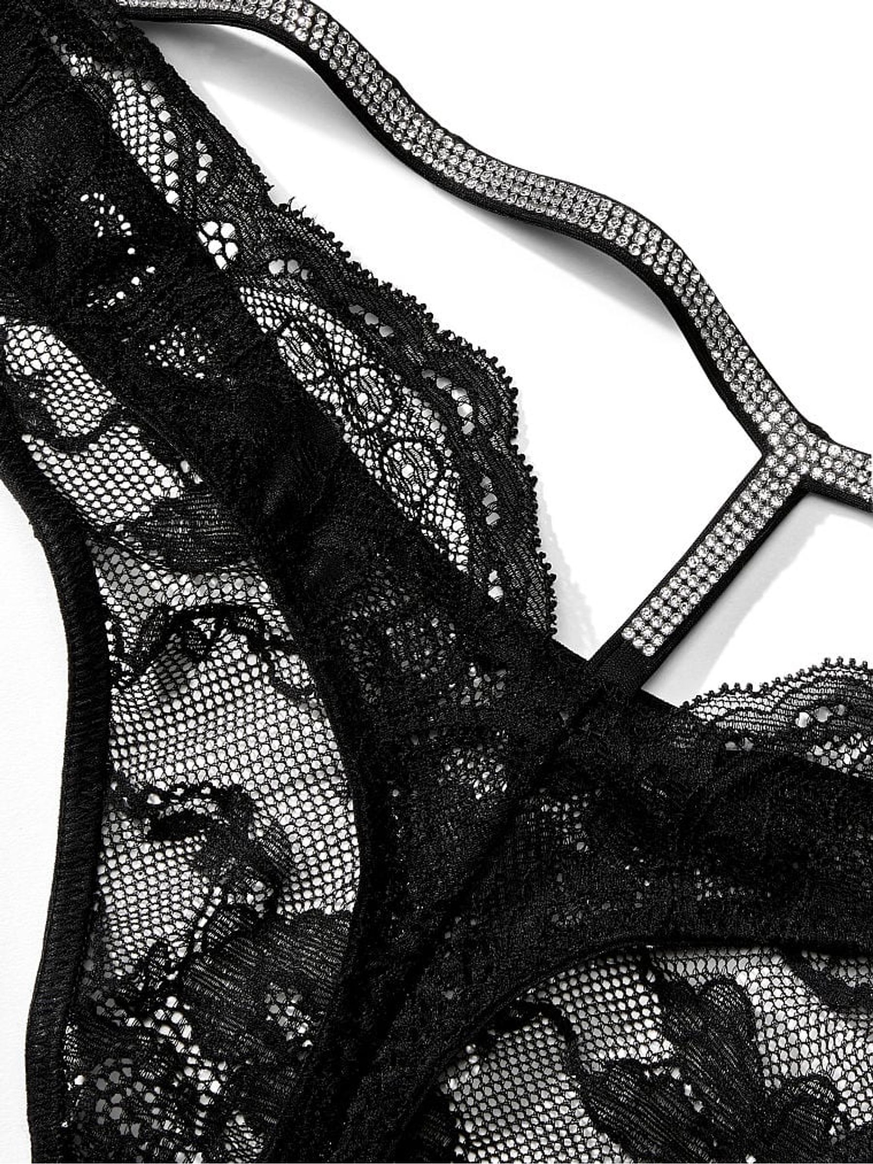 Black Shine Strap T-Bar Thong Knickers - Image 5 of 5