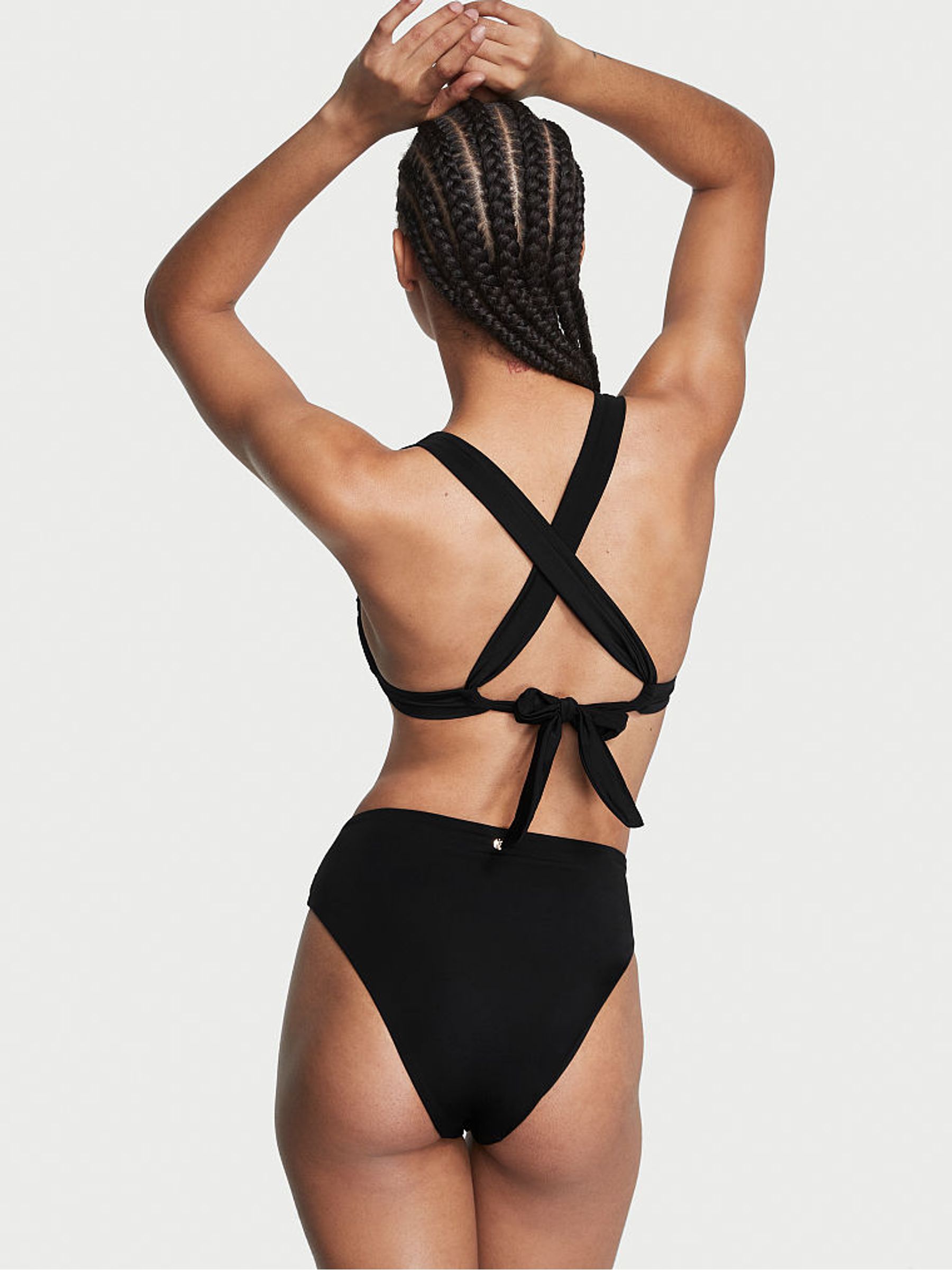 Black Twist Multiway Halterneck Bikini Top - Image 2 of 3