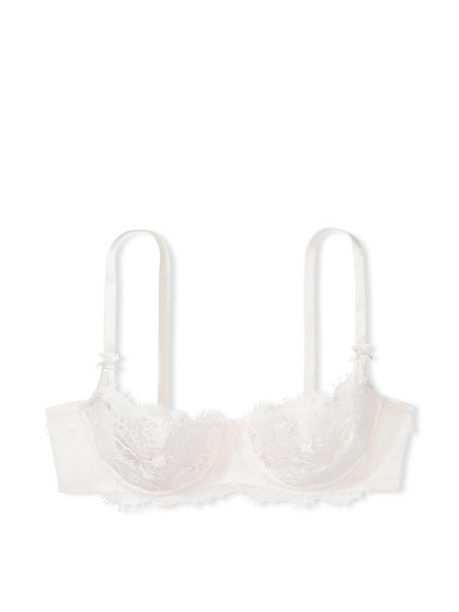 White Coconut Wicked Unlined Lace Balcony Bra - Image 3 of 3