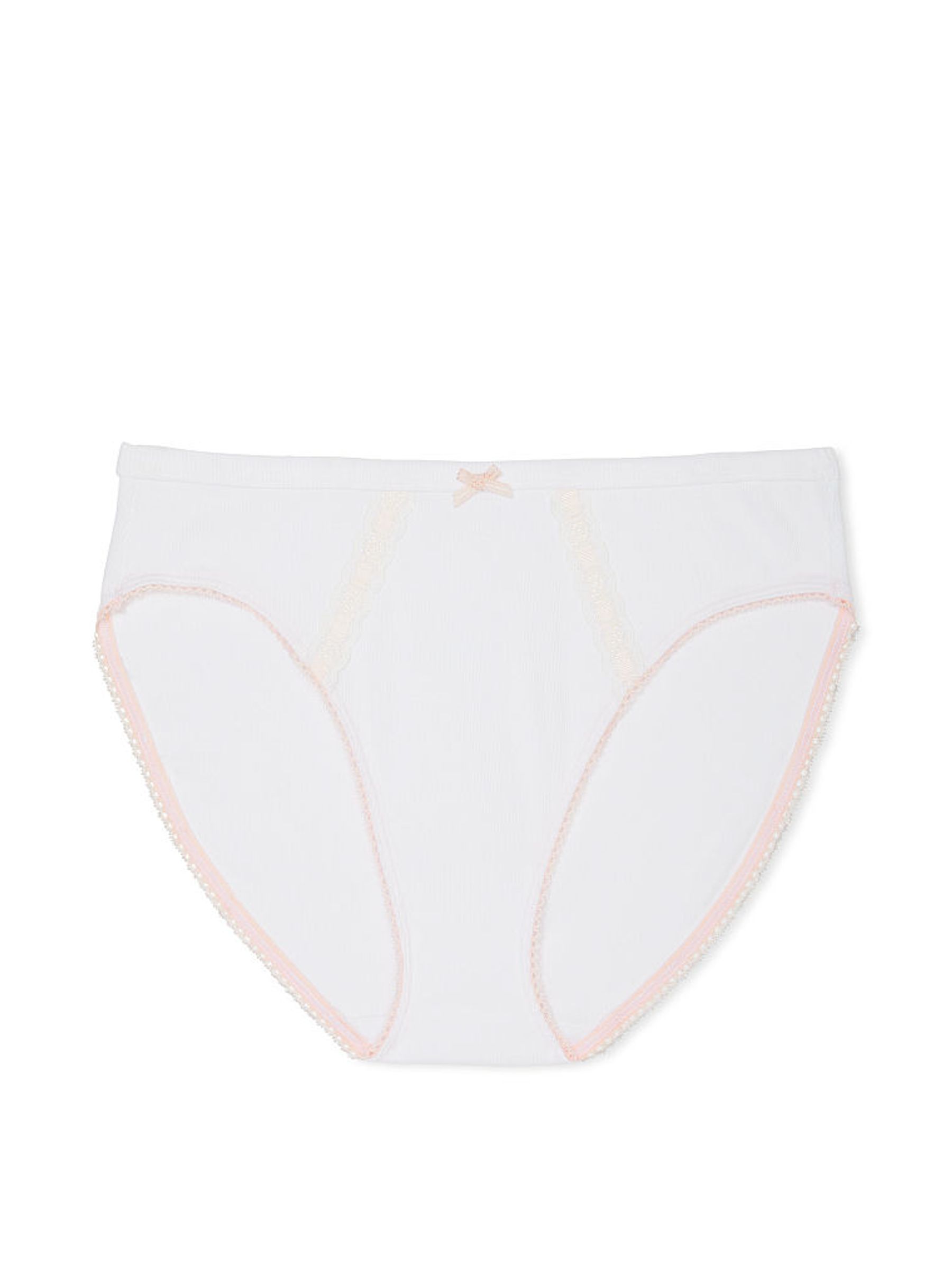 White Brief Stretch Cotton G String Knickers - Image 3 of 3
