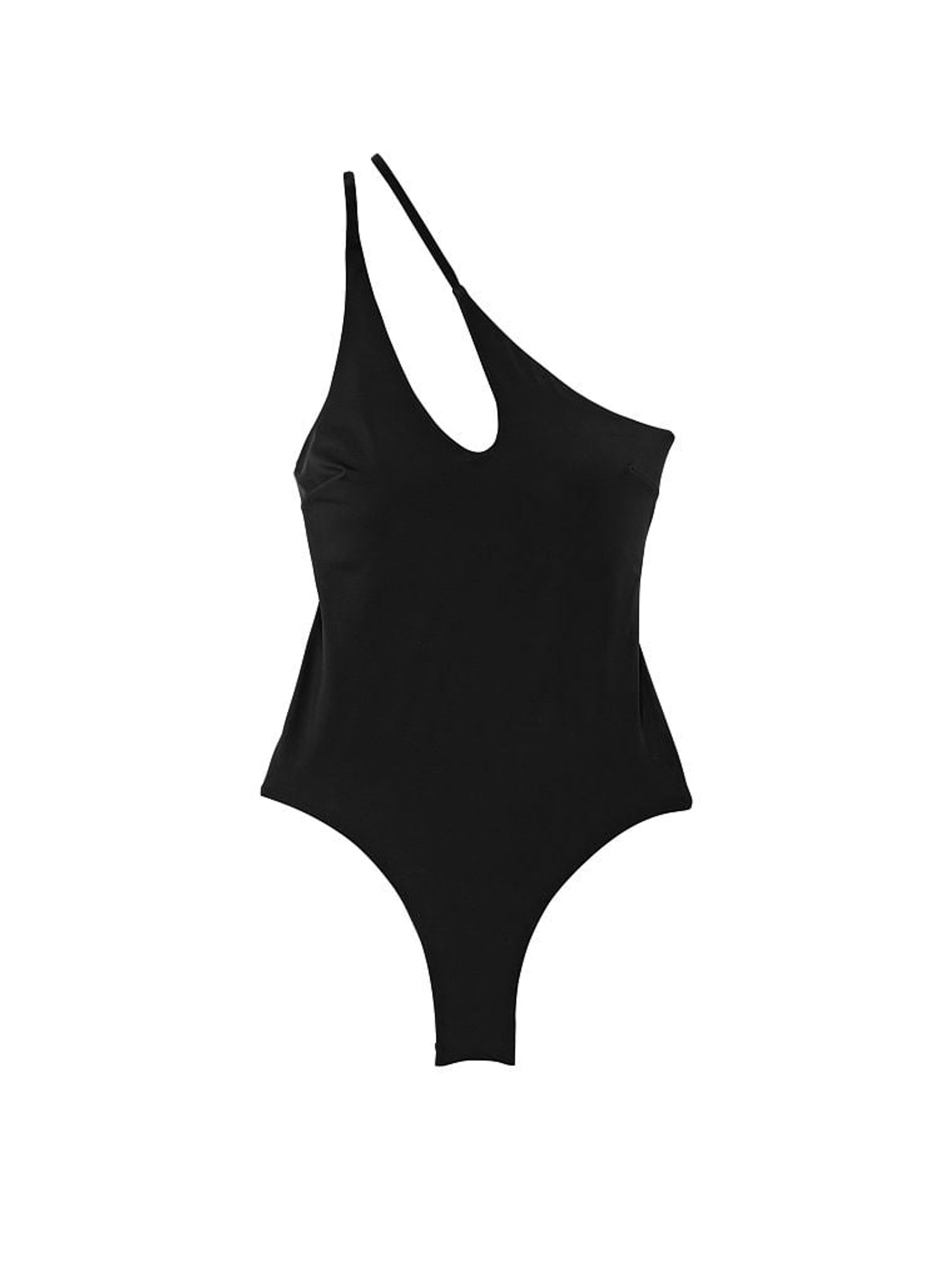 Black Nero Cut Out One Shoulder One Piece Swimsuit - Image 3 of 3