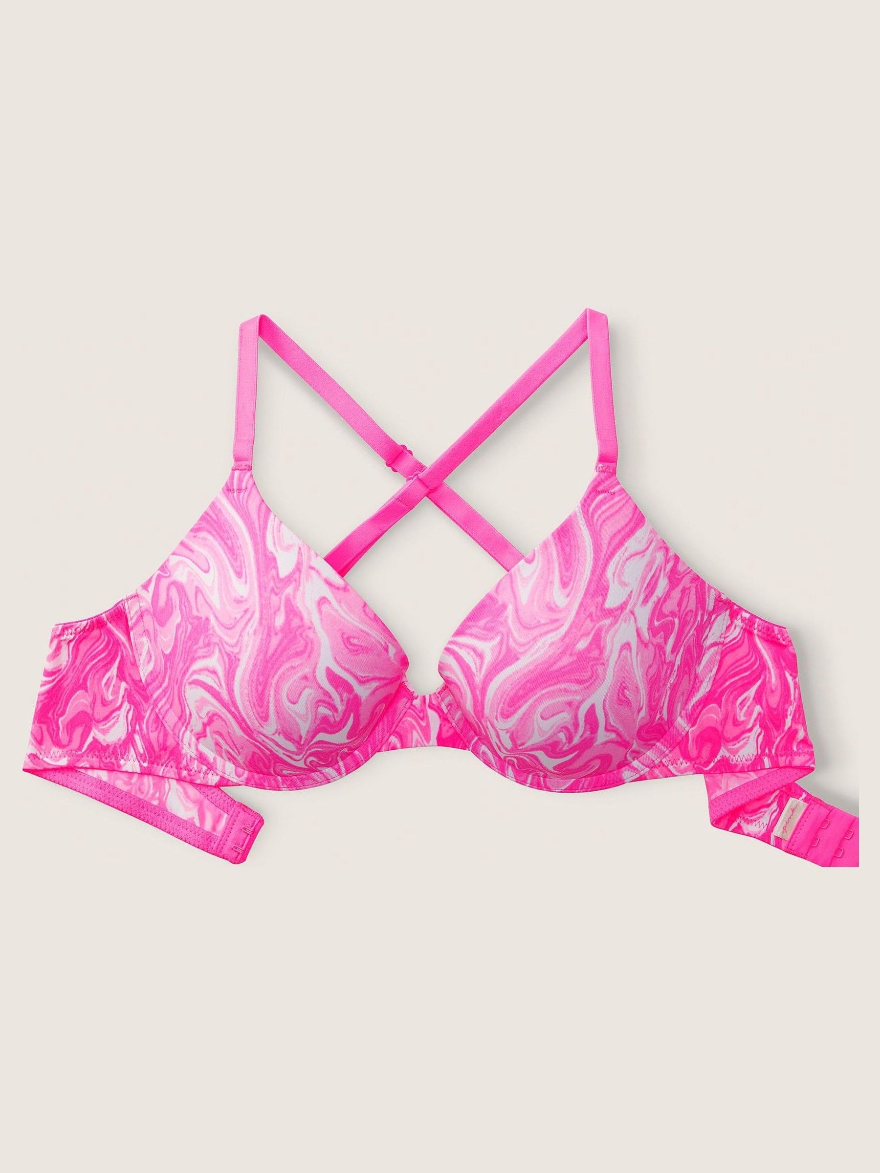 Atomic Pink Marble Smooth Push Up Bra - Image 5 of 5