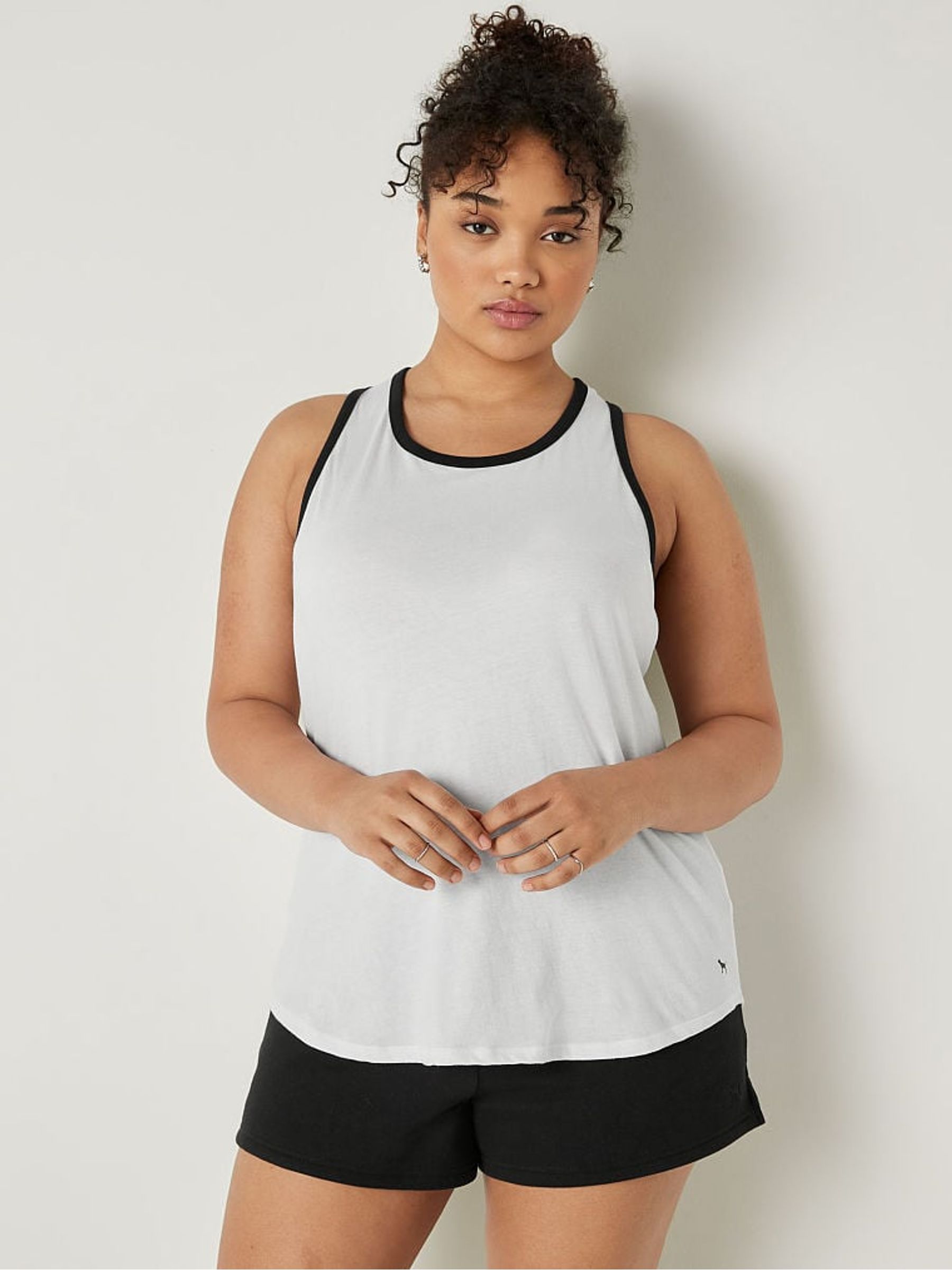 Optic White Everyday Ringer Tank - Image 1 of 4