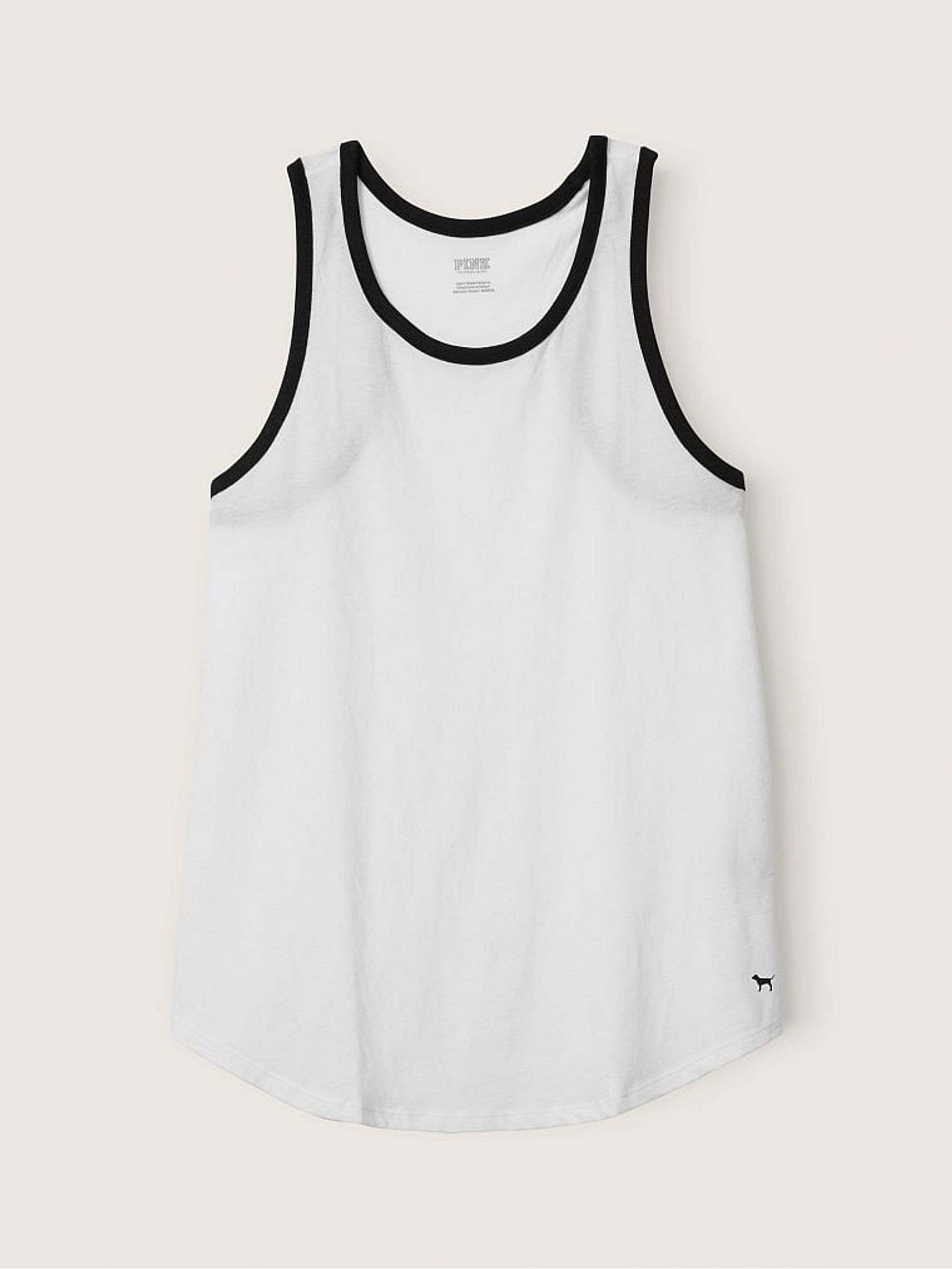 Optic White Everyday Ringer Tank - Image 4 of 4