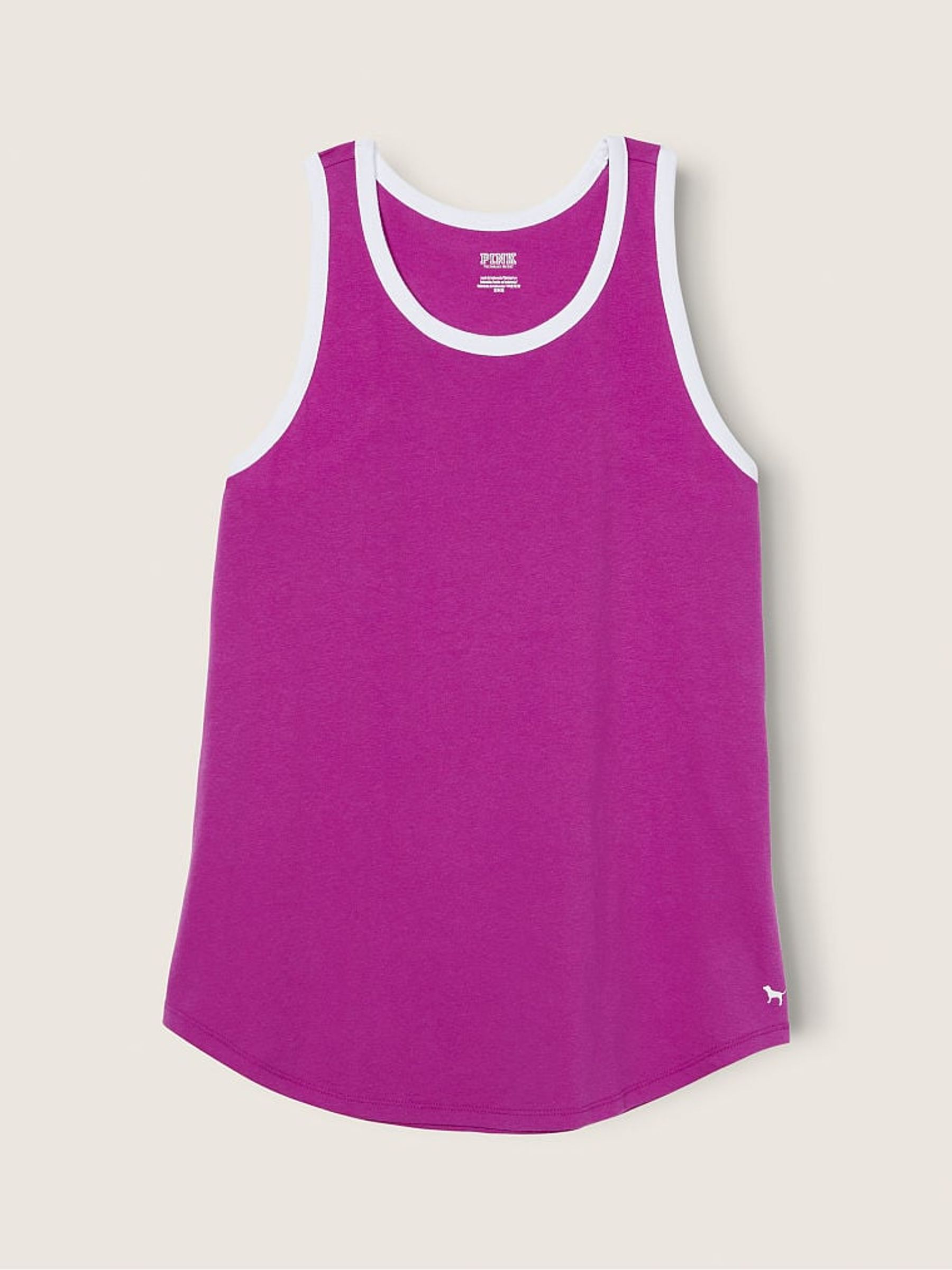 Dahlia Magenta Pink Everyday Ringer Tank Top - Image 1 of 1