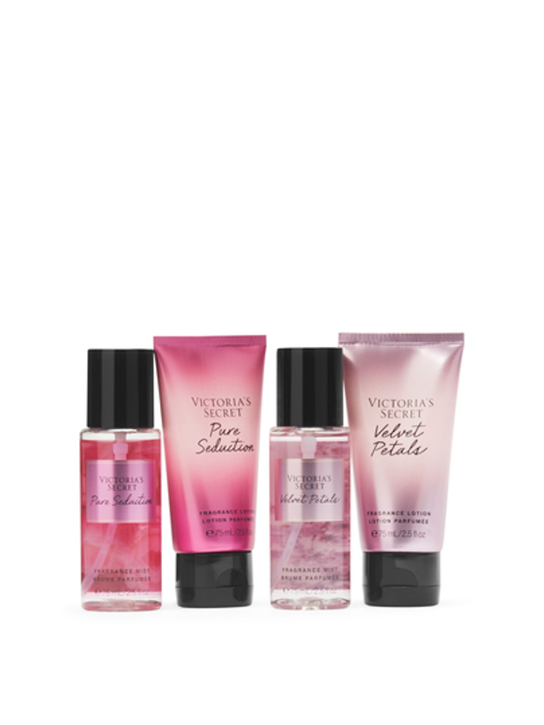 PURE SEDUCTION & VELVET PETALS セット Pure Seduction & Velvet Petals The Best of Mist and Lotion Gift