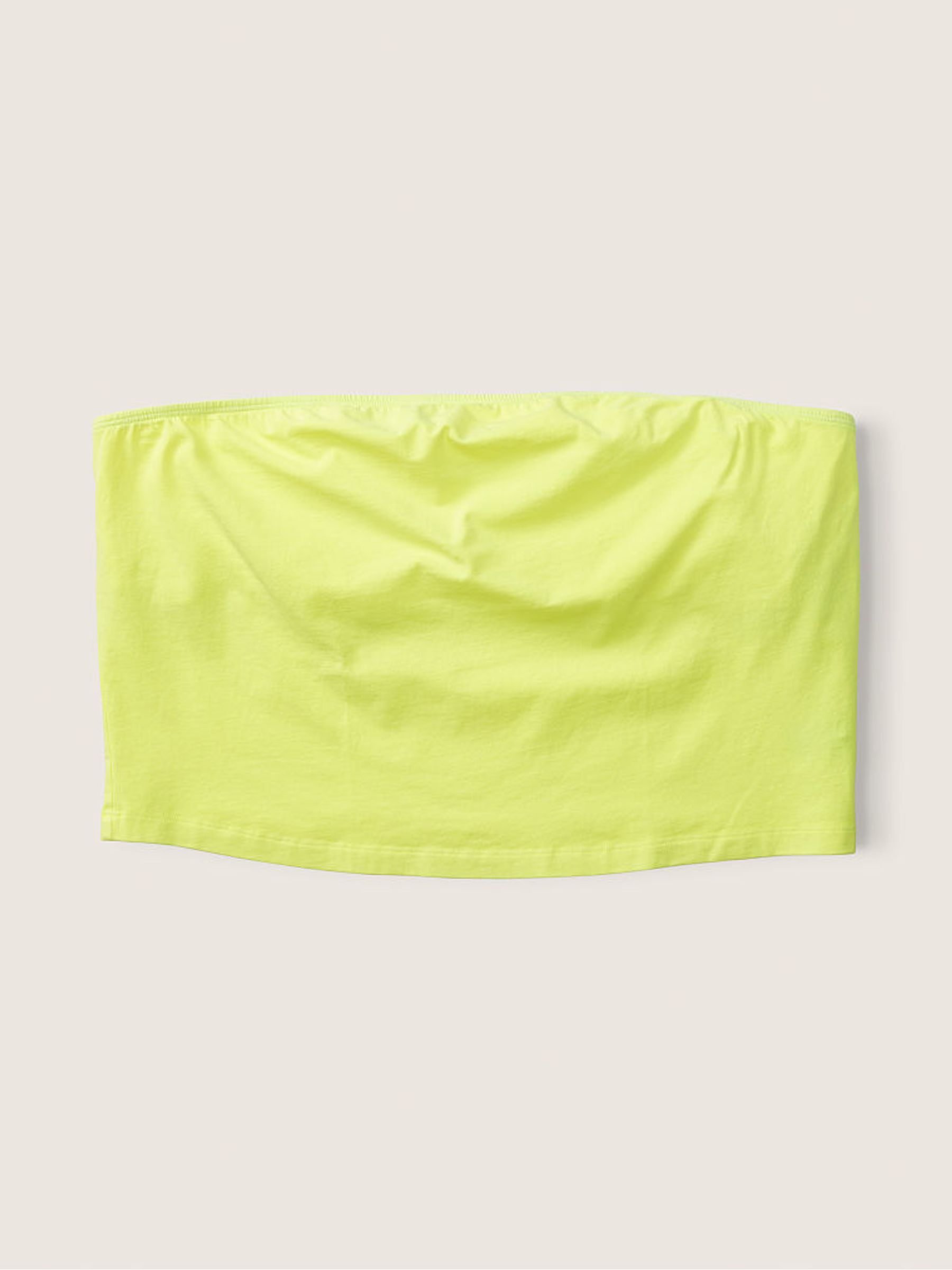 Electro Yellow Cotton Tube Top - Image 4 of 4