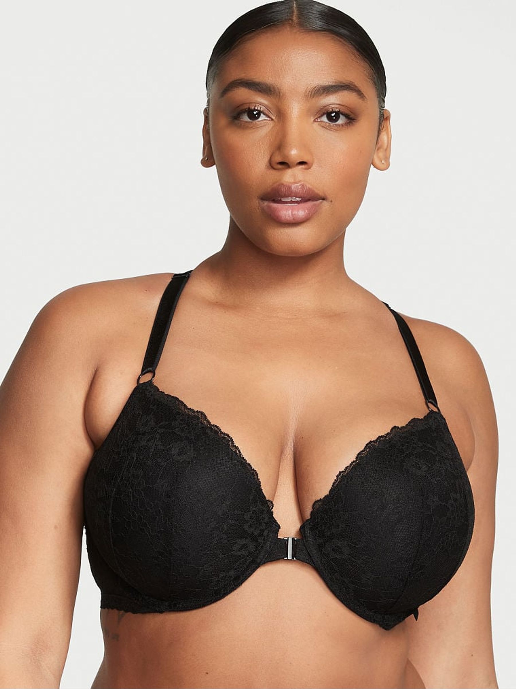 Black Lightly Lined Demi Racerback Bra - Image 1 of 3