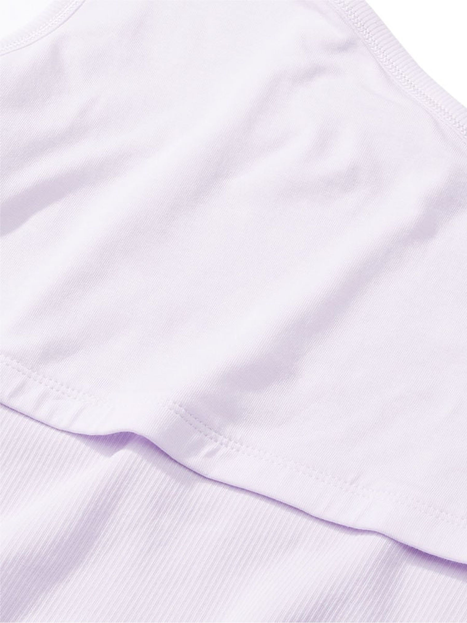 Purple Whisper Rib OneShoulder Crop Top Tank Top - Image 4 of 4