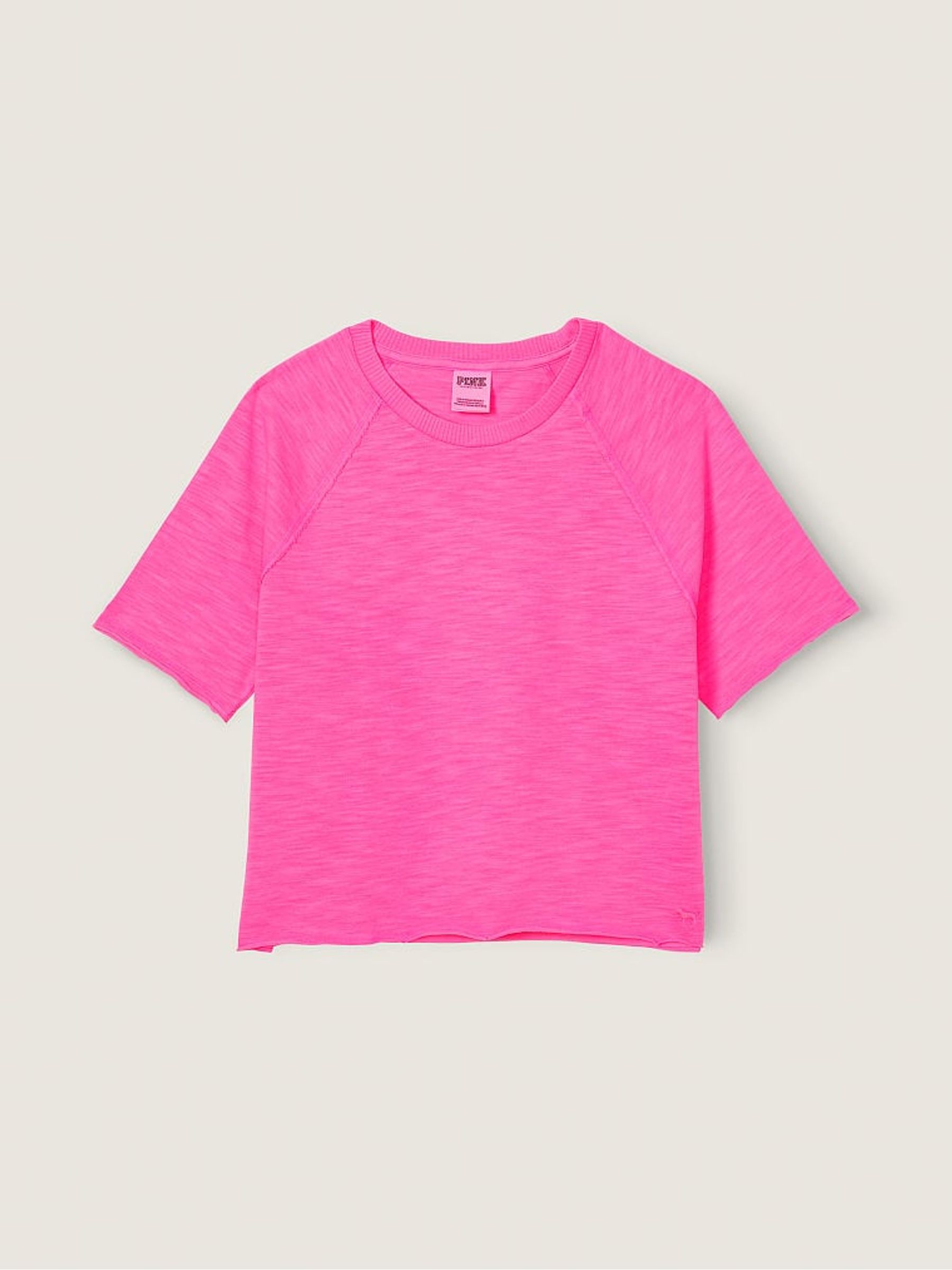 Atomic Pink Summer Lounge Cotton Pyjama Short Sleeve T-Shirt - Image 4 of 4 Atomic Pink Summer Lounge Cotton Pyjama Short Sleeve T-Shirt - Image 4 of 4
