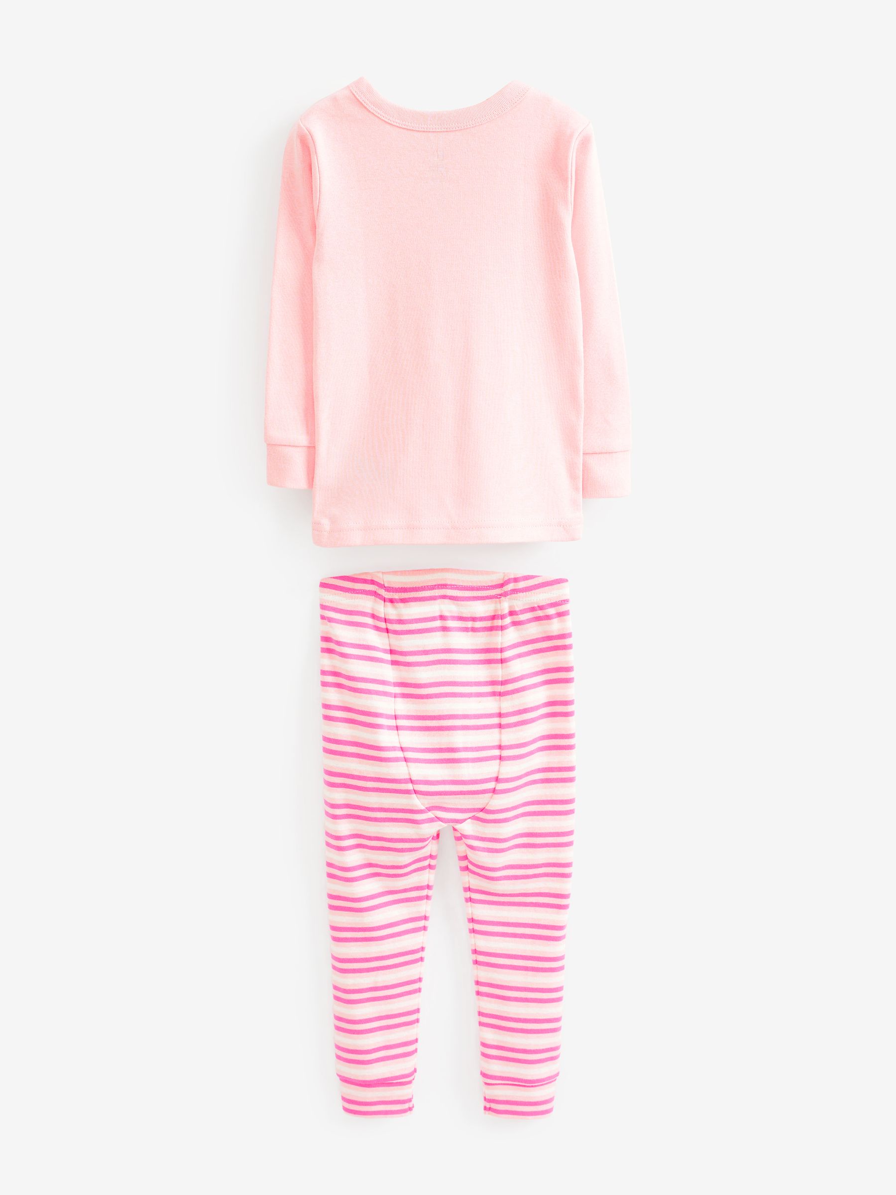 Pink Logo Stripe Long Sleeve Pyjamas - Image 3 of 5