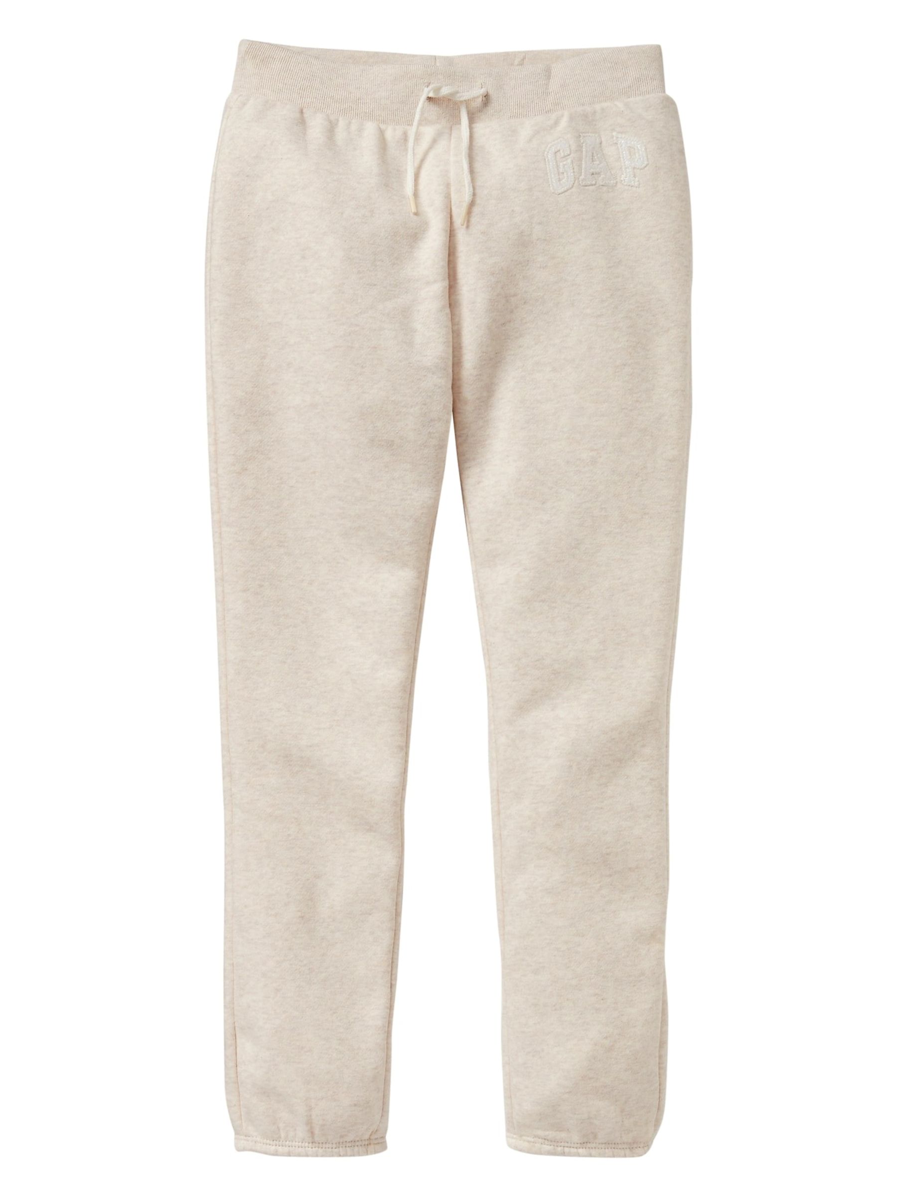 Cream Print Logo Fleece Joggers (4-13yrs) - Image 1 of 1