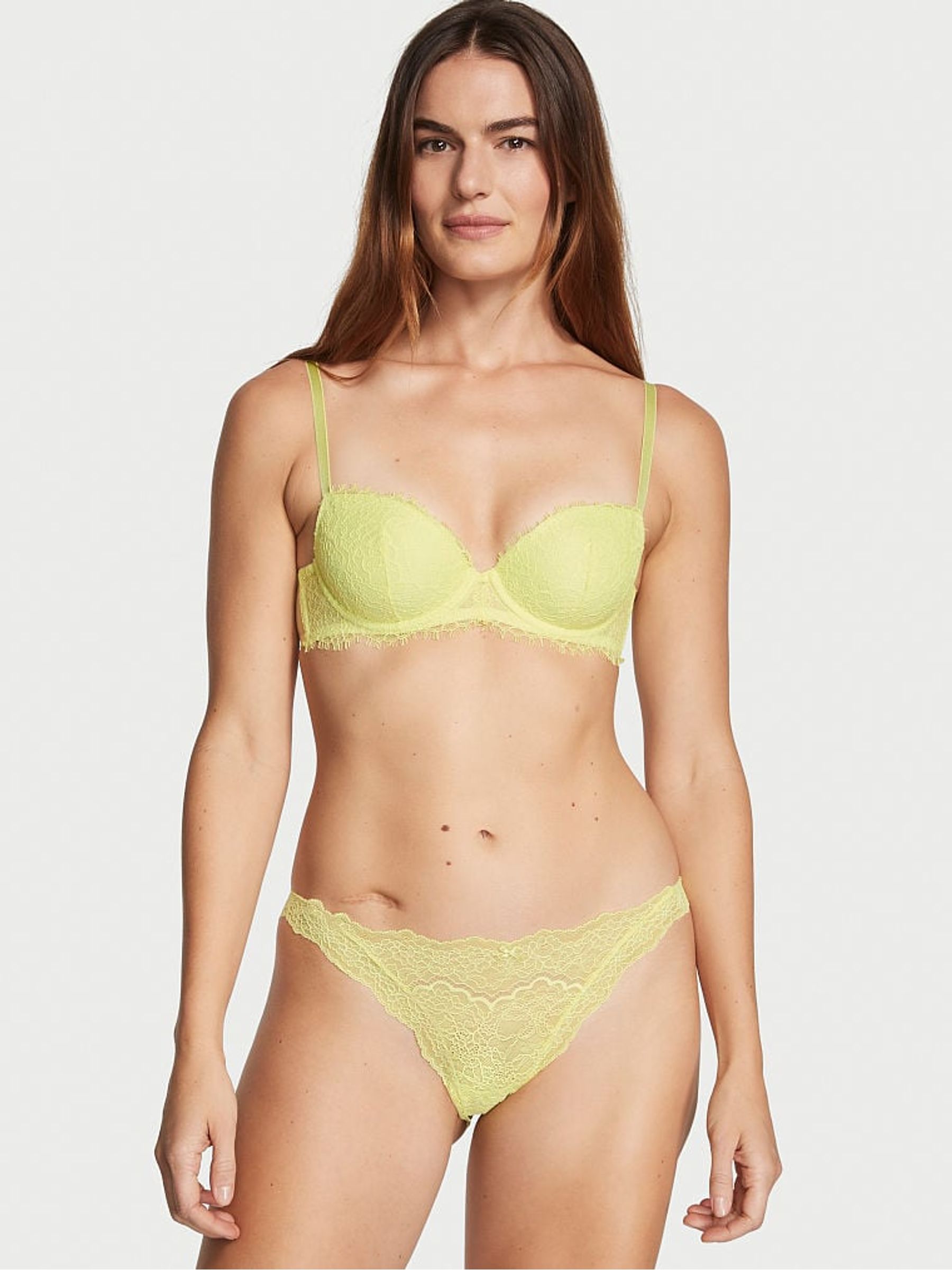 Citron Yellow Lace Cheeky Knickers - Image 1 of 1