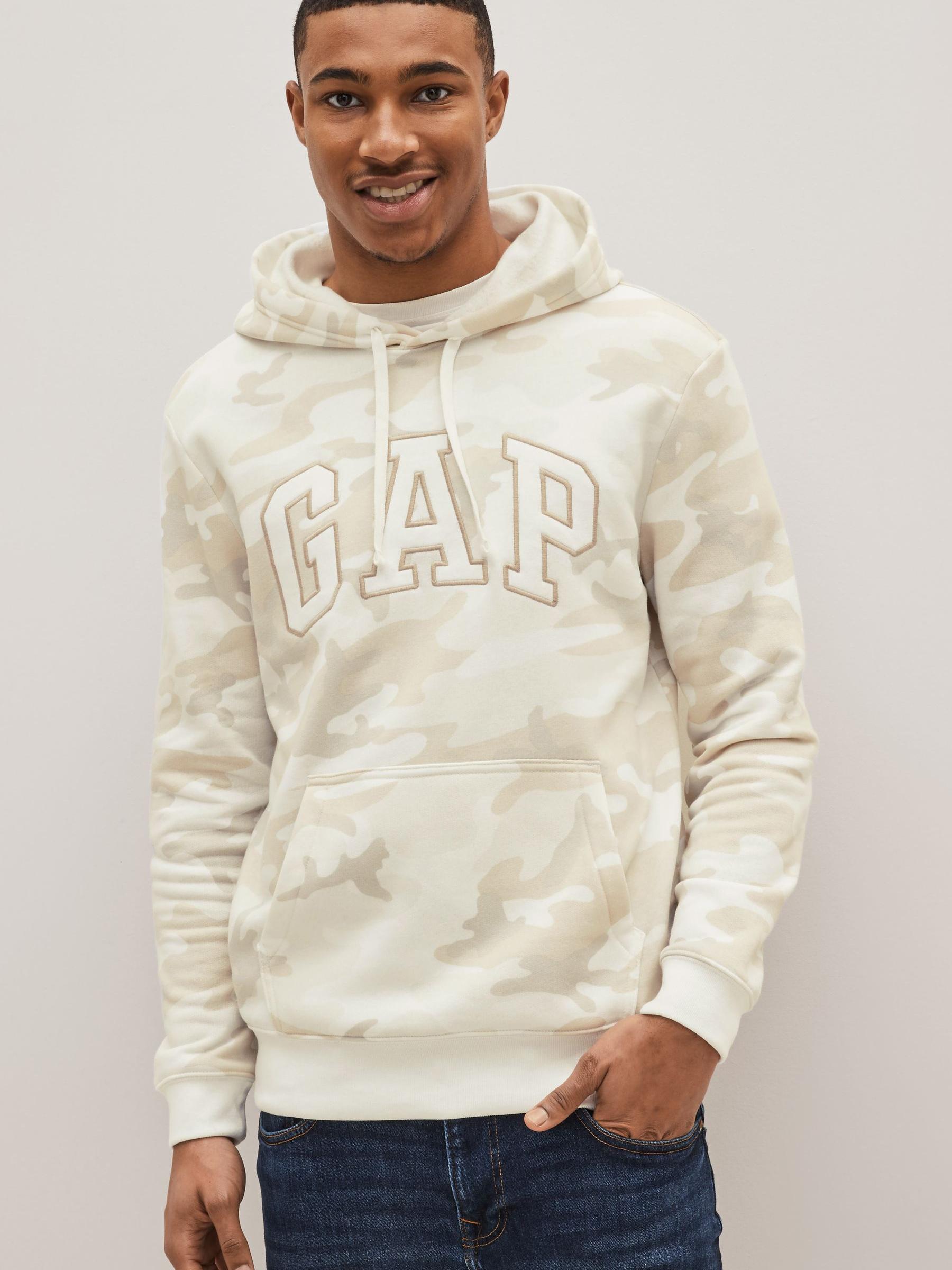 White Camo Logo Hoodie - Image 1 of 4