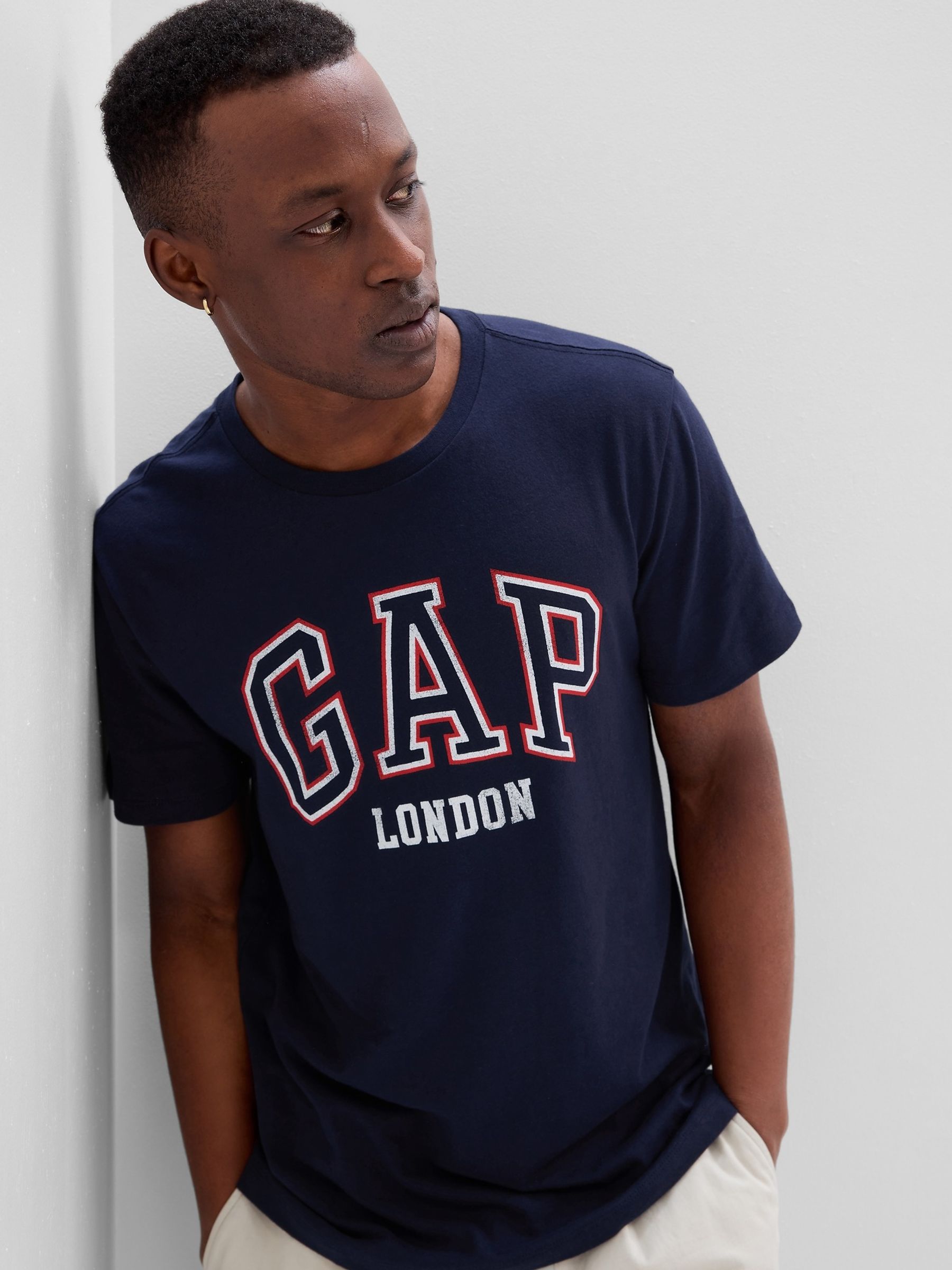Blue London Logo Short Sleeve Crew Neck T-Shirt - Image 1 of 3