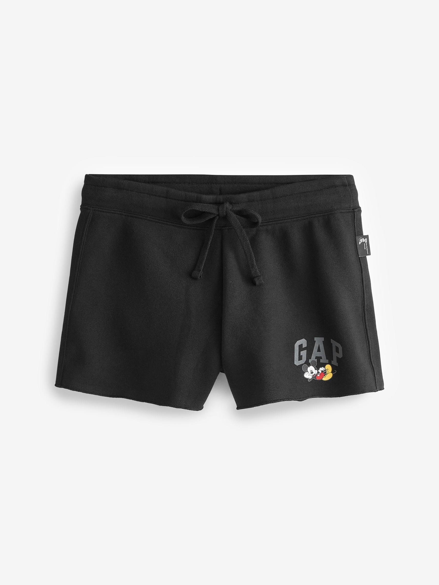 Black Disney Mickey Mouse Logo Jogger Shorts - Image 4 of 4