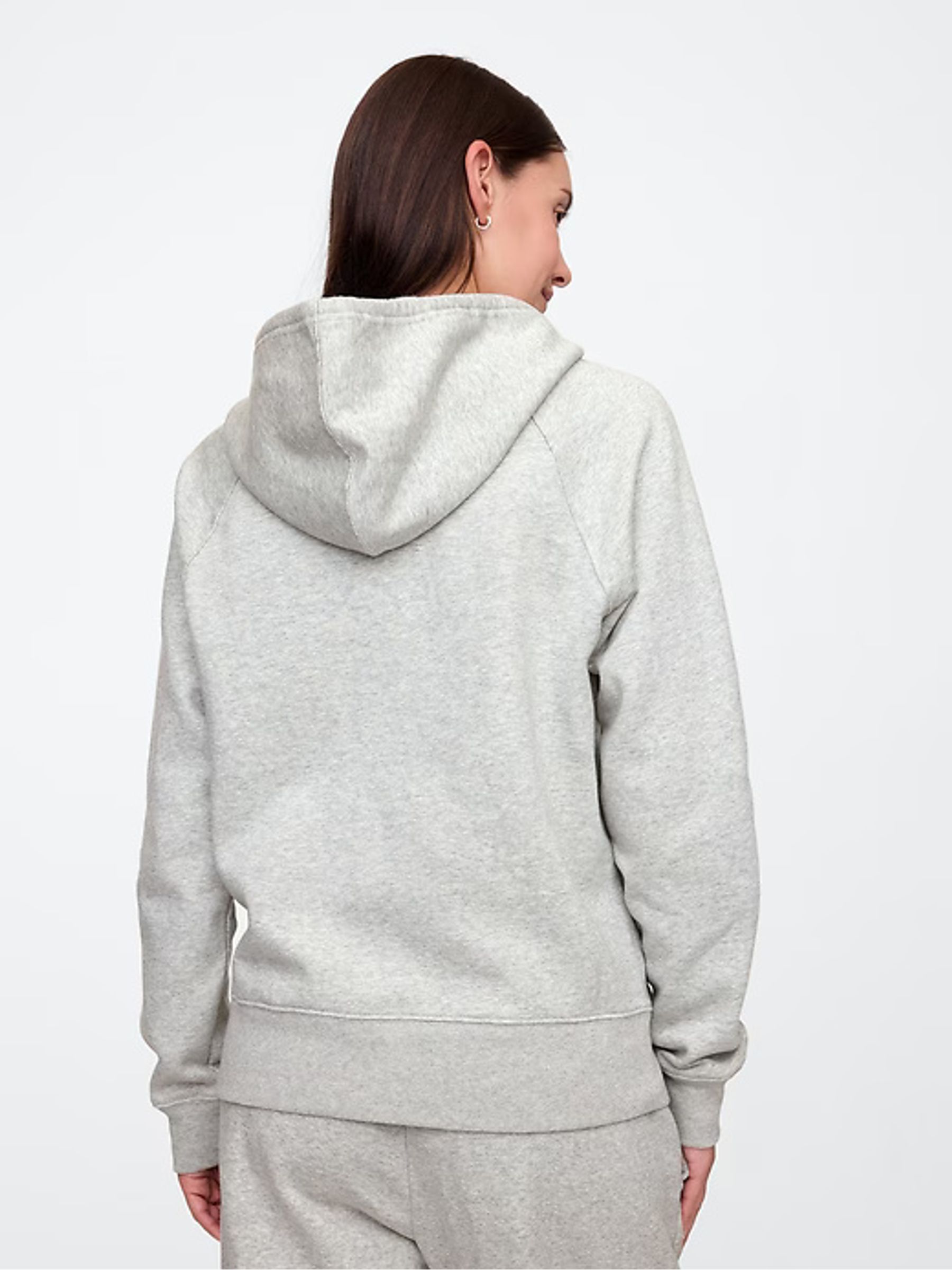 Grey Logo Zip Up Hoodie - Image 3 of 5