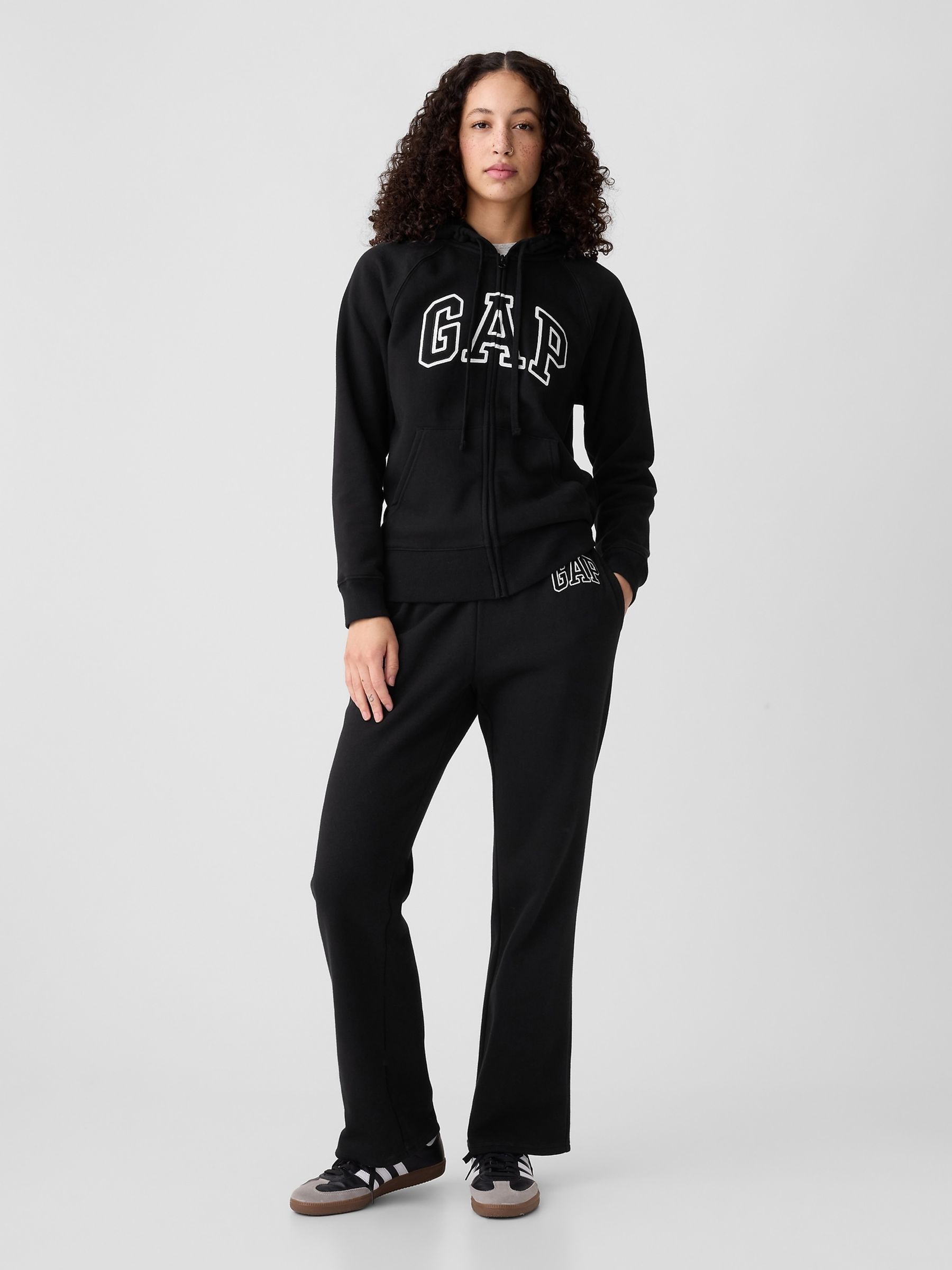 Black Logo Zip Up Hoodie - Image 2 of 3