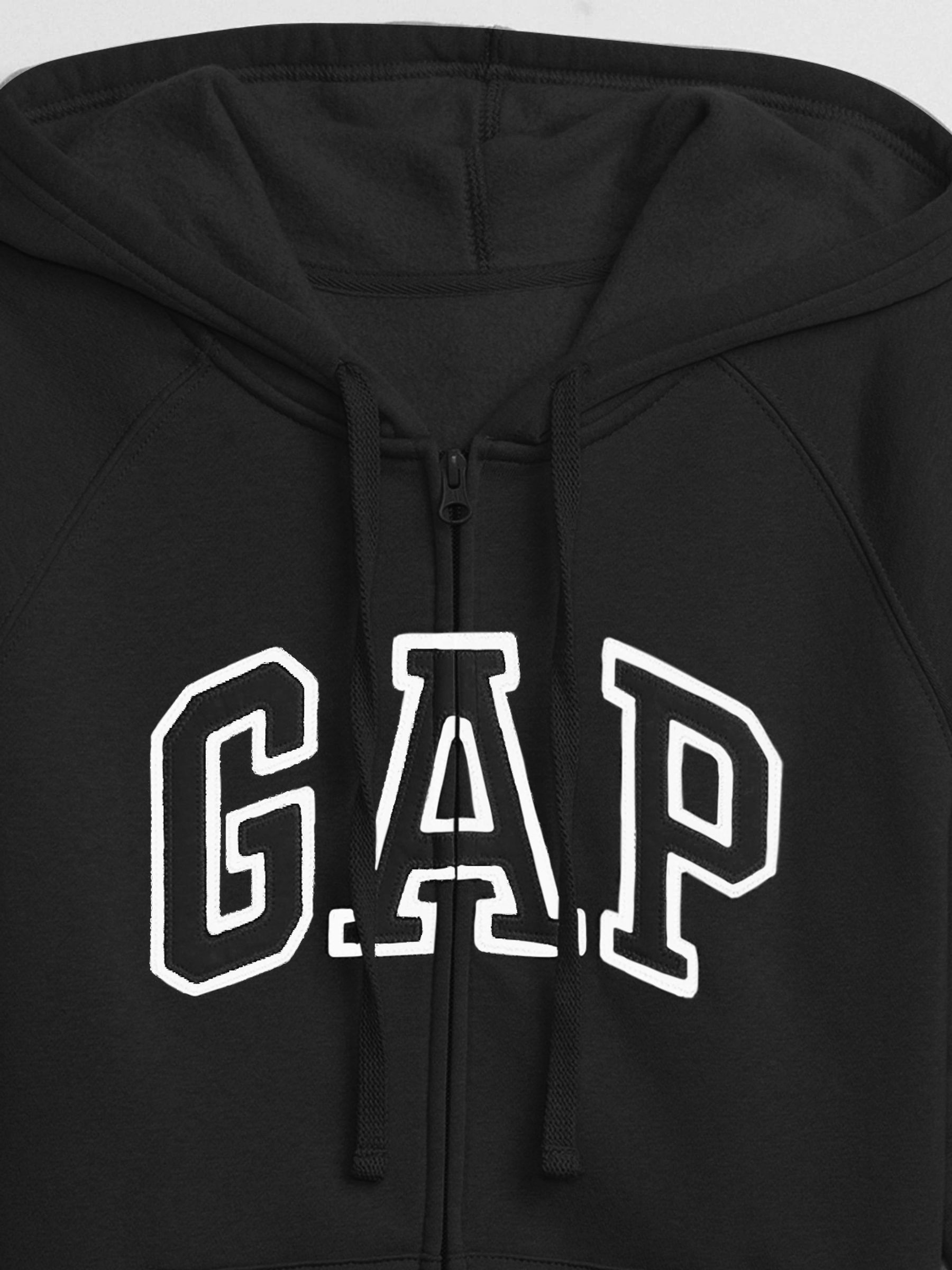Black Logo Zip Up Hoodie - Image 5 of 5