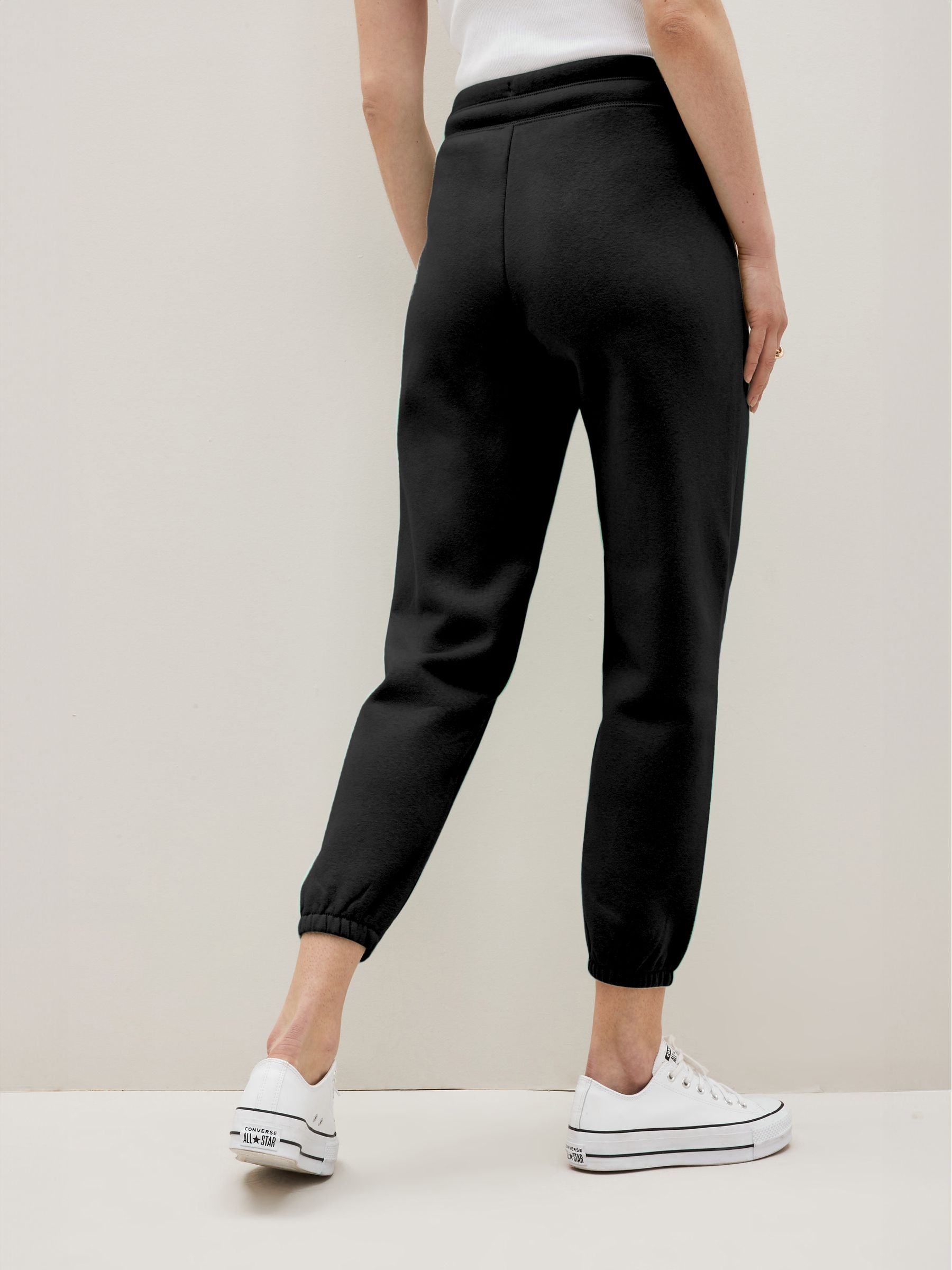 Black Vintage Arch Logo Fleece-Lined Joggers - Image 2 of 4