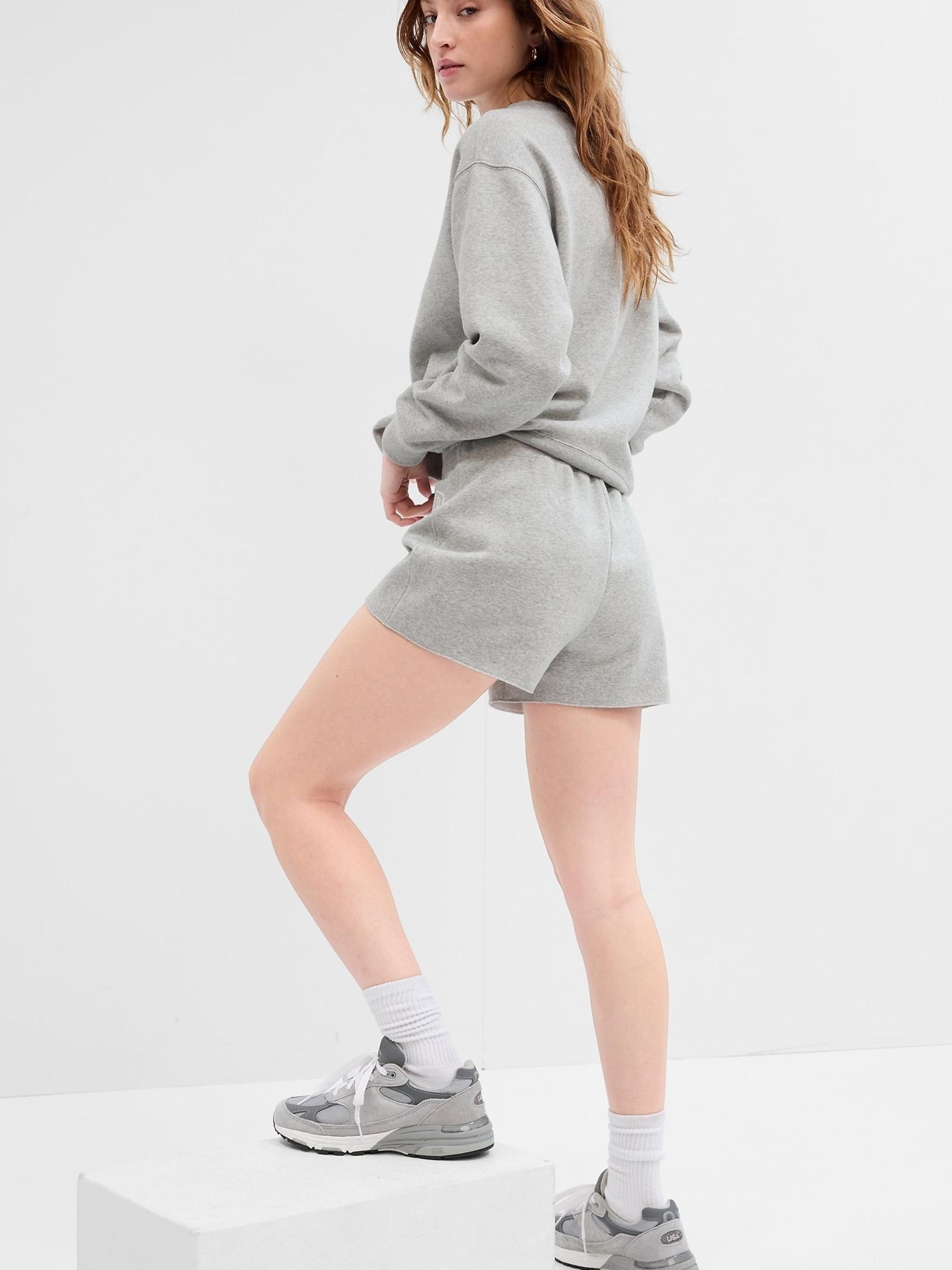 Grey Logo Jogger Shorts - Image 2 of 2