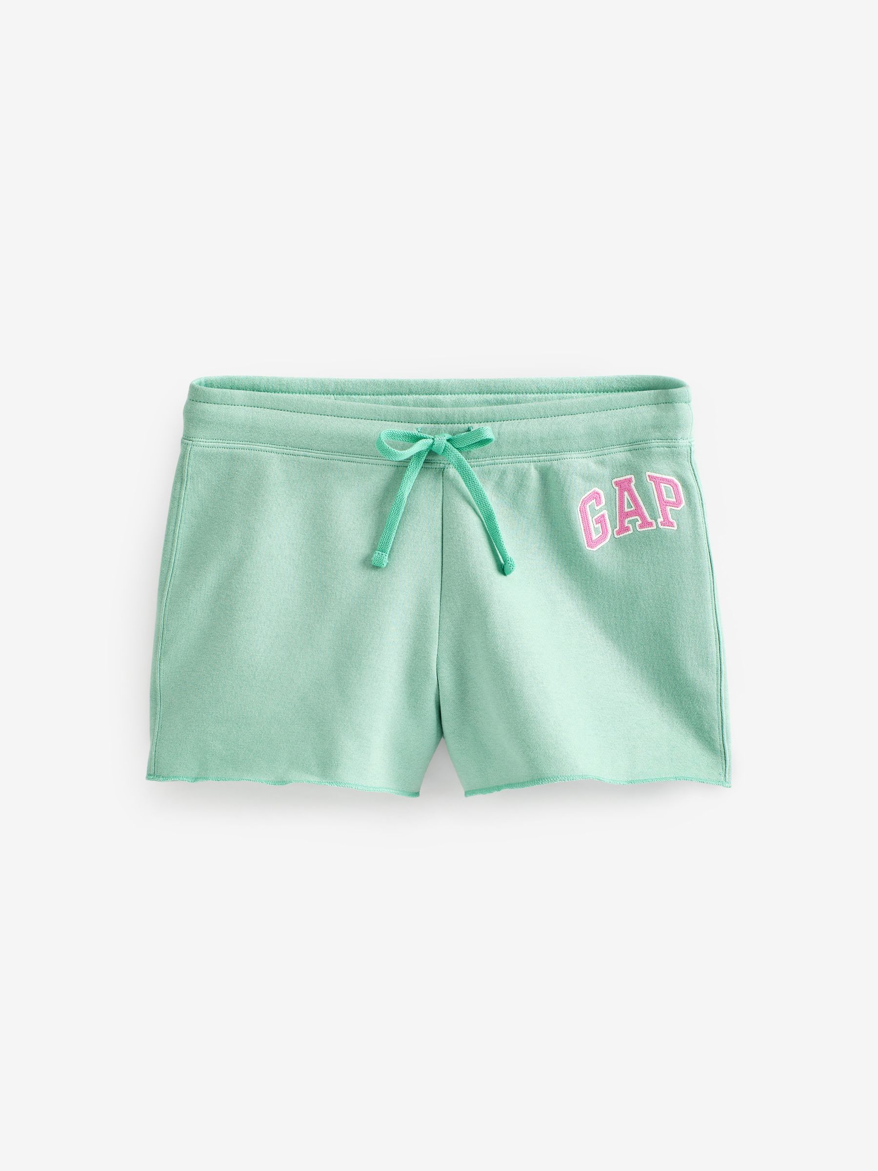 Green and Pink Logo Jogger Shorts - Image 4 of 4