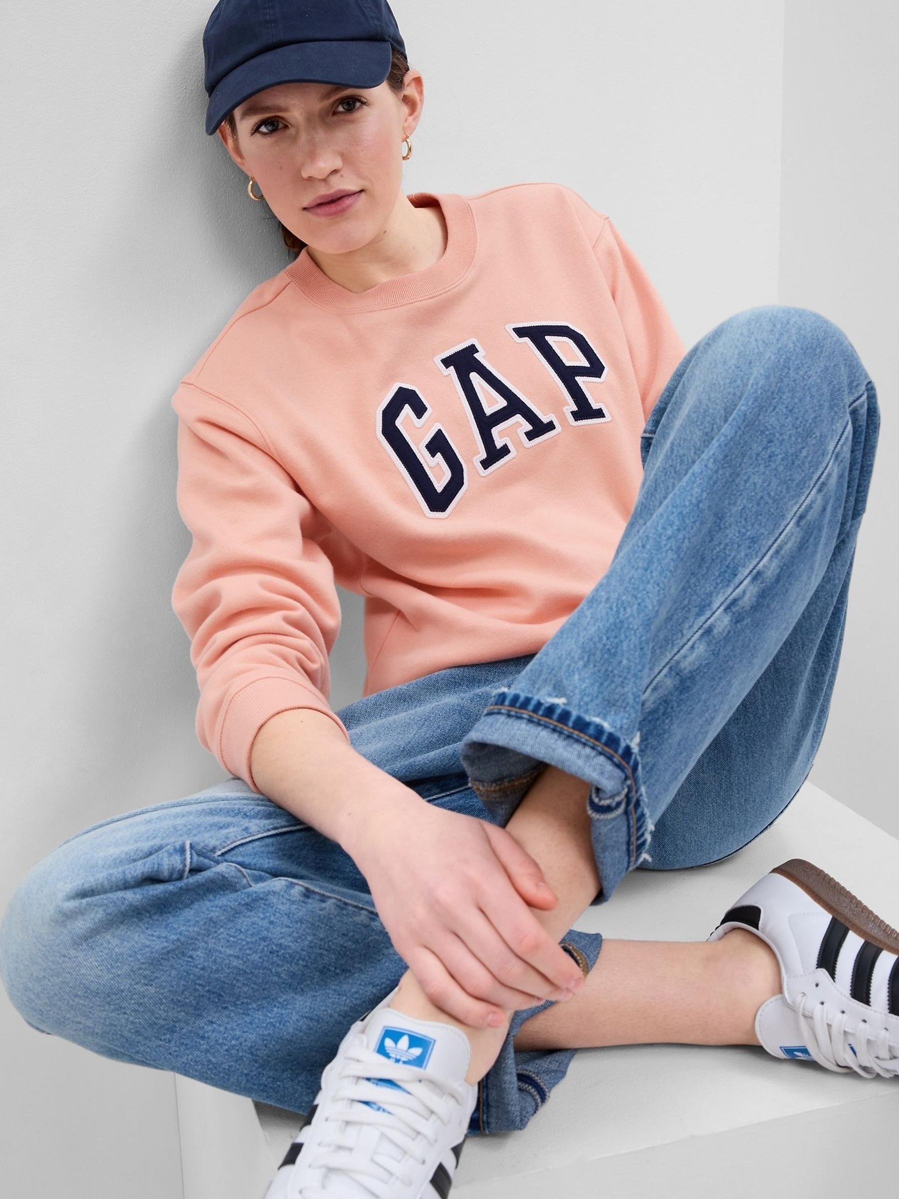 Orange Peach Logo Crew Neck Sweatshirt - Image 1 of 1