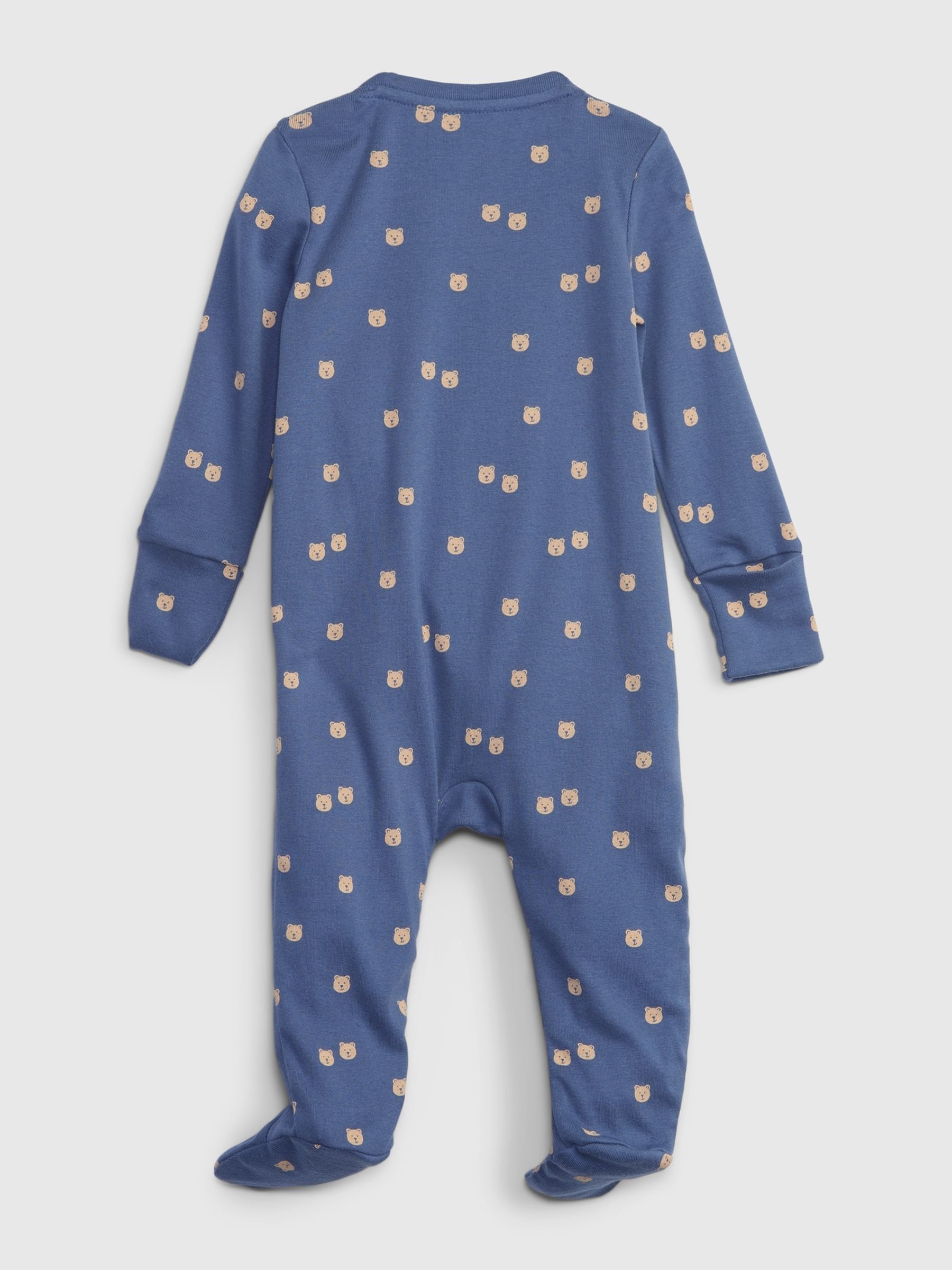 Blue Brannan Bear Zip Baby Sleepsuit - Image 2 of 3
