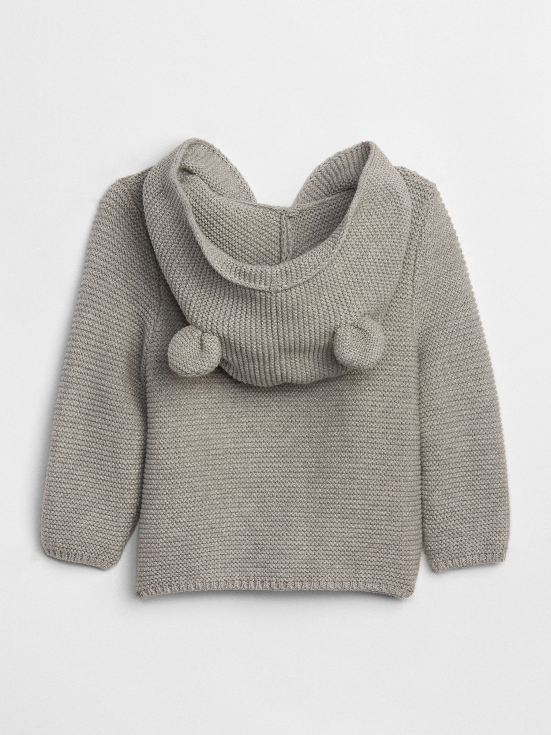 Grey Knitted Brannan Bear Cardigan (Newborn-24mths) - Image 2 of 3