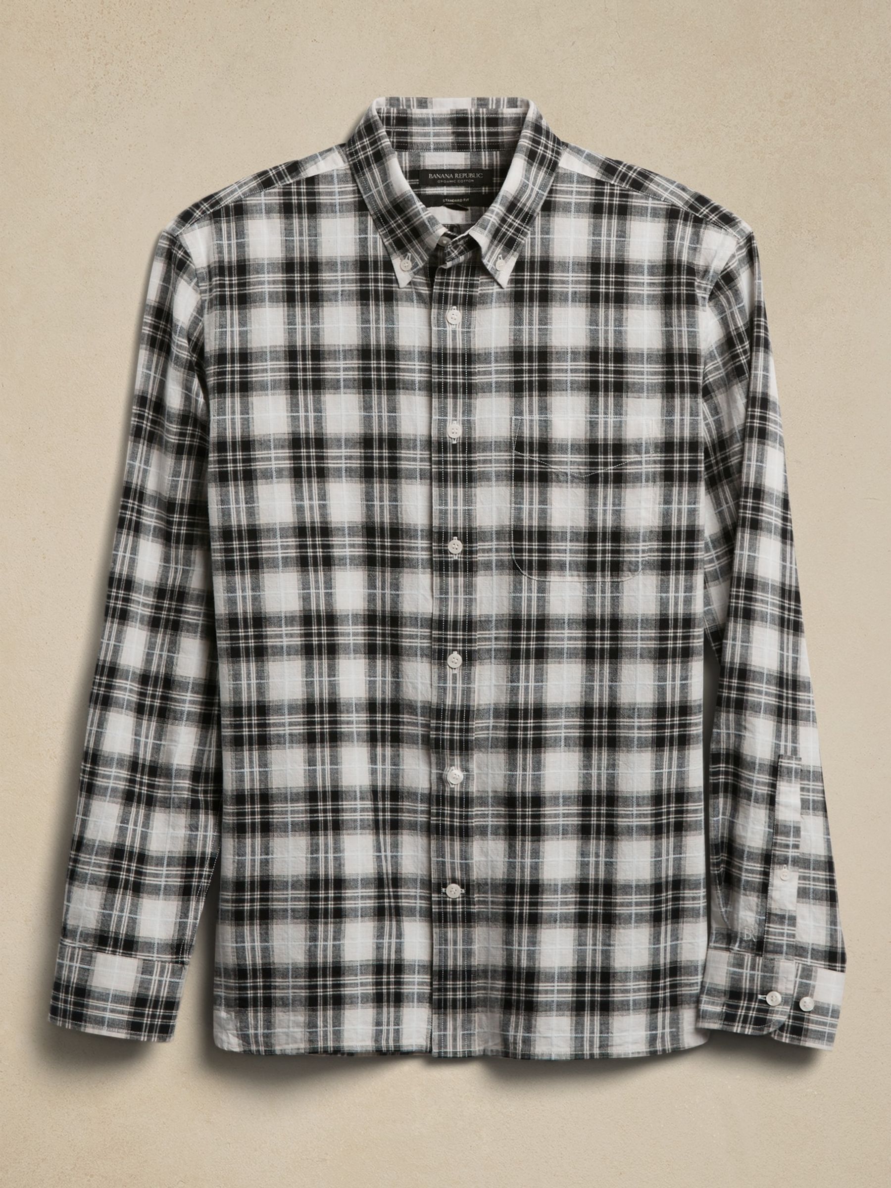 Banana Republic Black The Oxford Shirt - Image 4 of 4