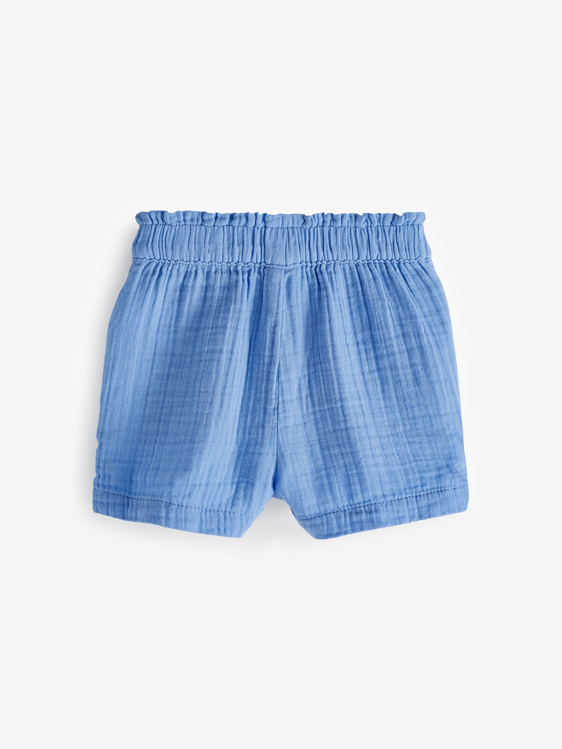 Blue Crinkle Pull on Shorts - Image 2 of 3