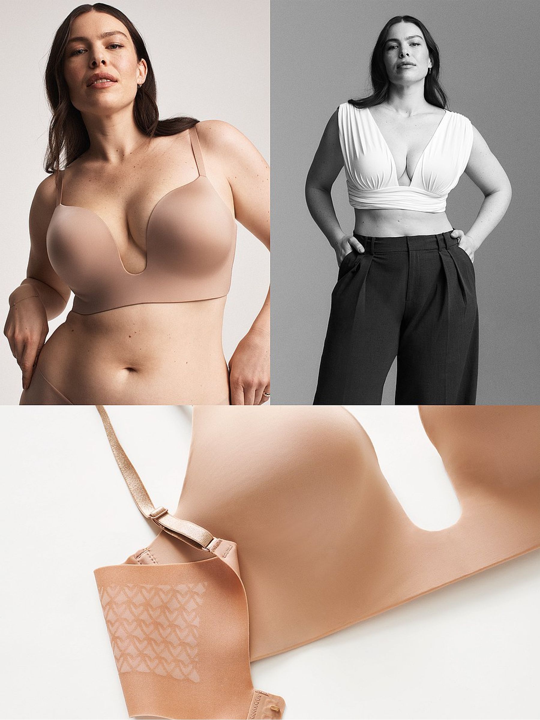 Black Plunge Low Back Bra - Image 4 of 4